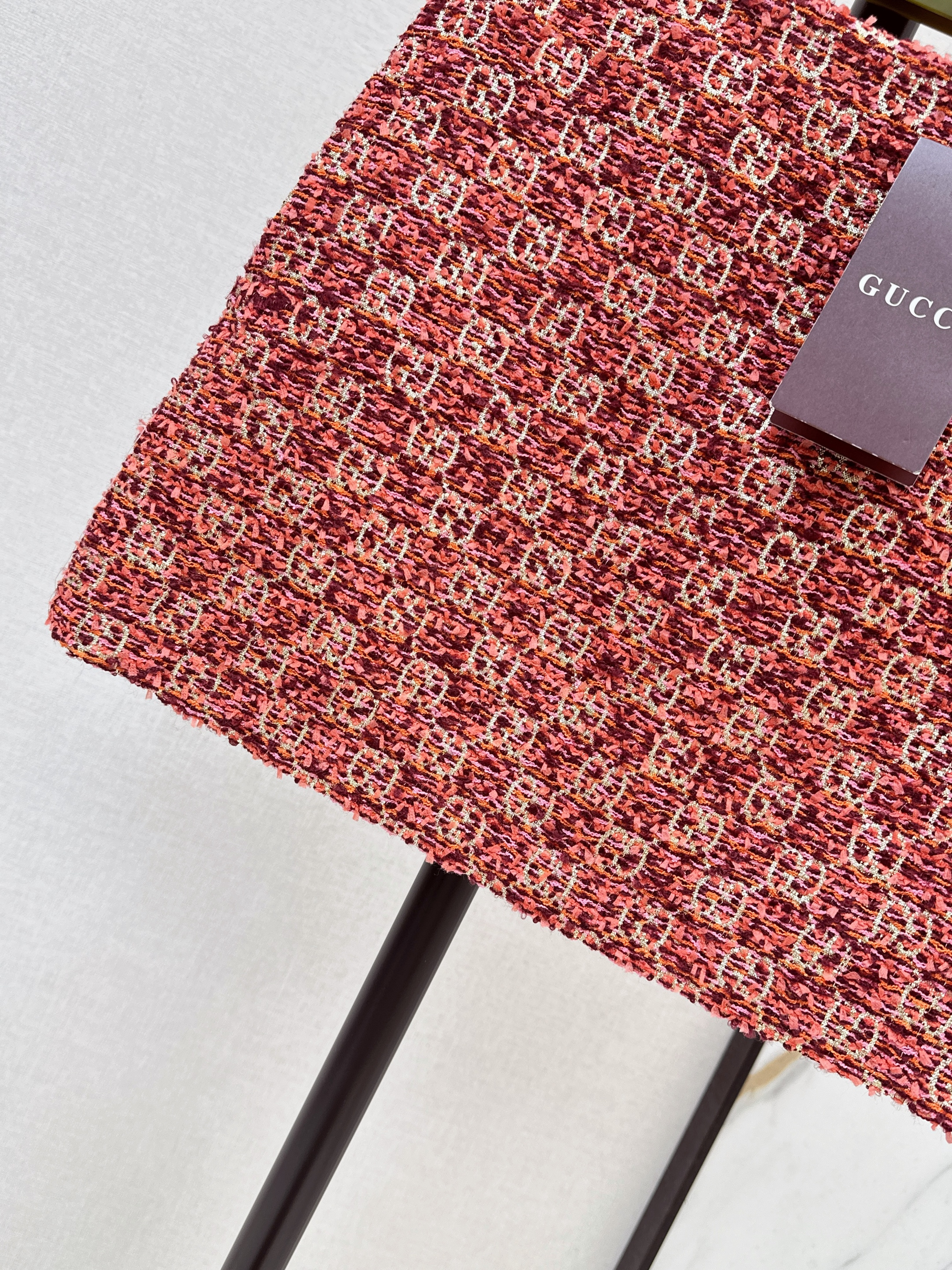 Guc 26ss jacquard mini skirt