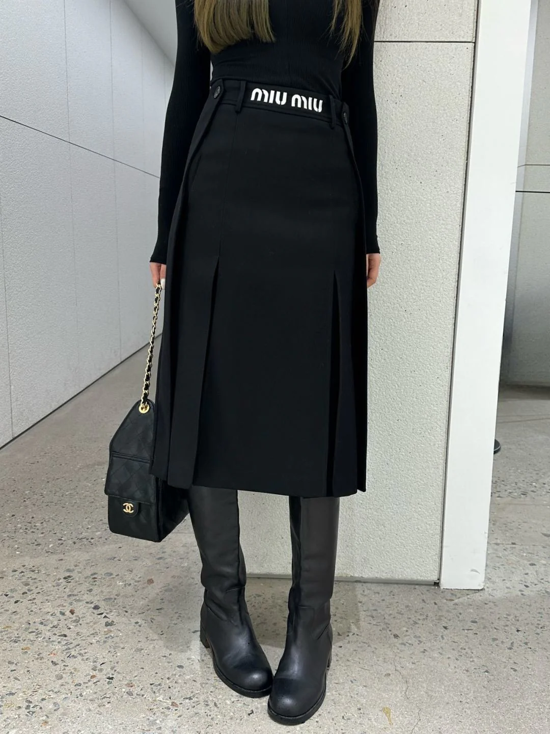 Miu 26ss pleated skirt