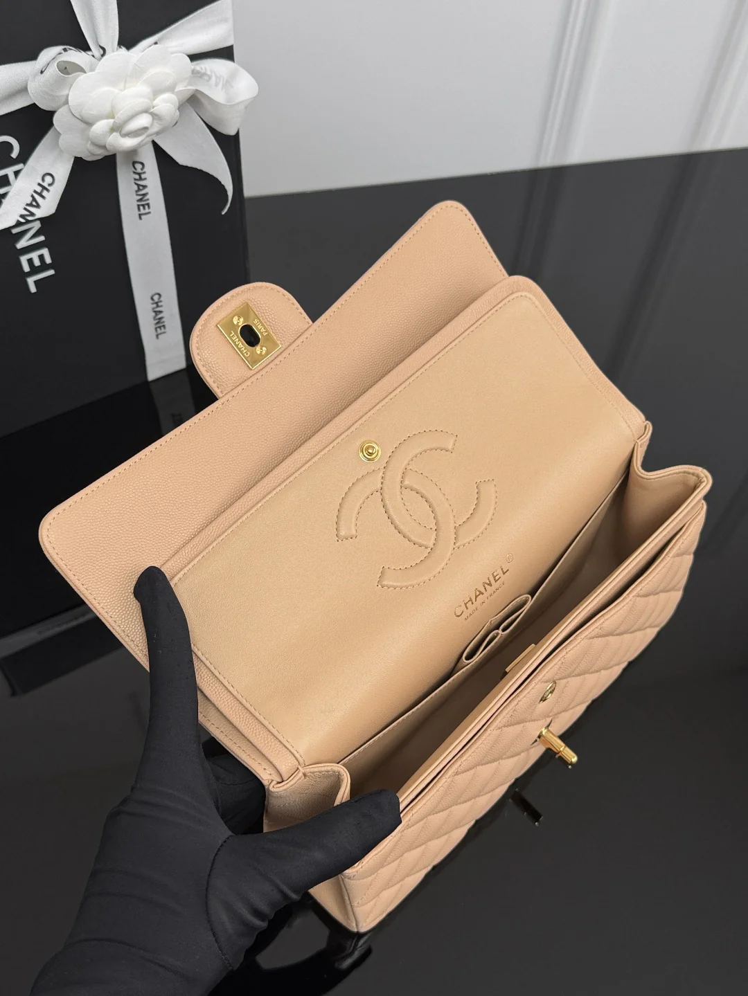 Chan cf25 chain shoulder bag