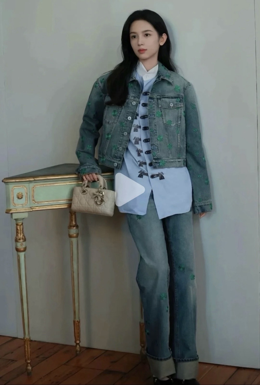 CD 26ss embroidery jeans