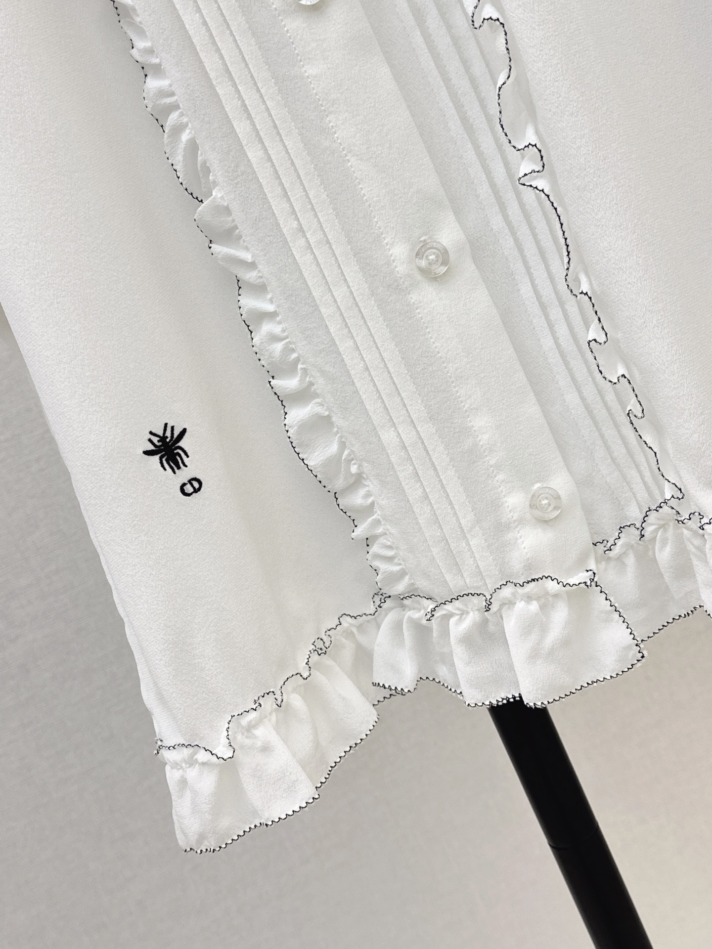 CD 26ss ruffle silk shirt