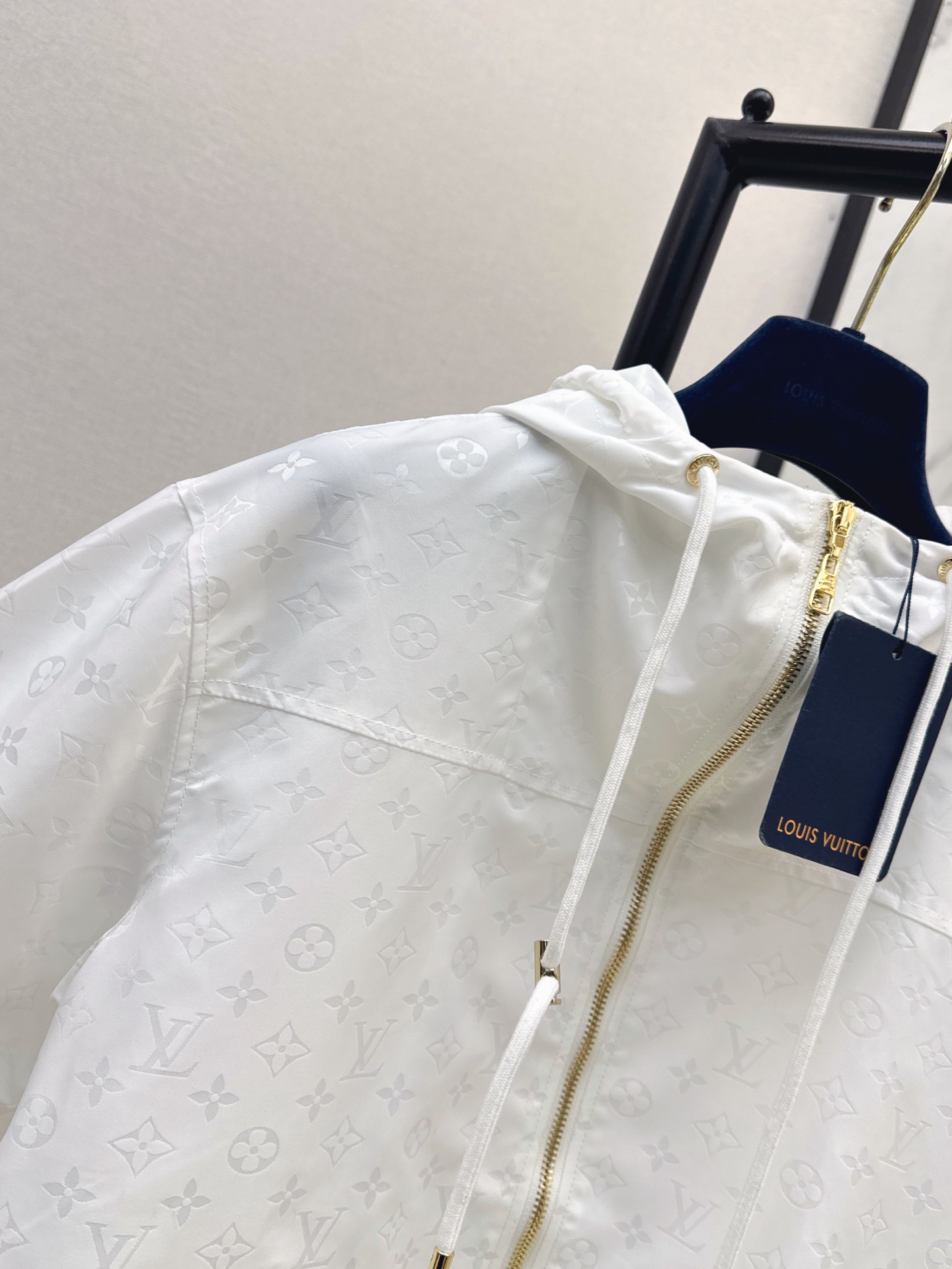 Louis 26ss Tonal Print Hooded Zip Jacke