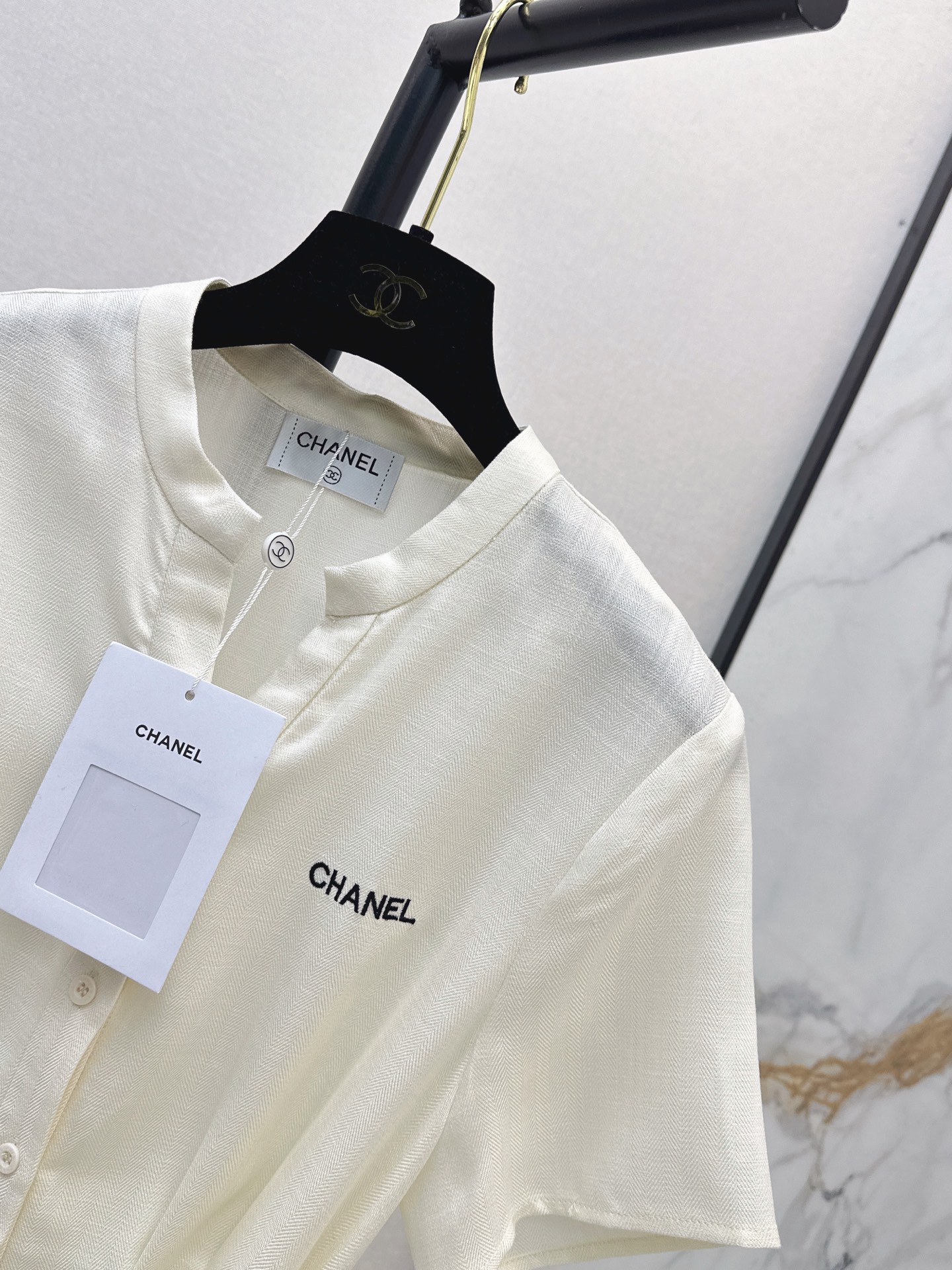Chan 26ss belted shirt dress