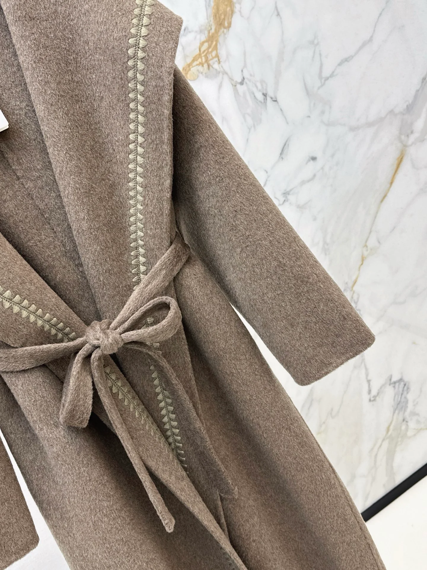 Herm 25fw woolen long overcoats