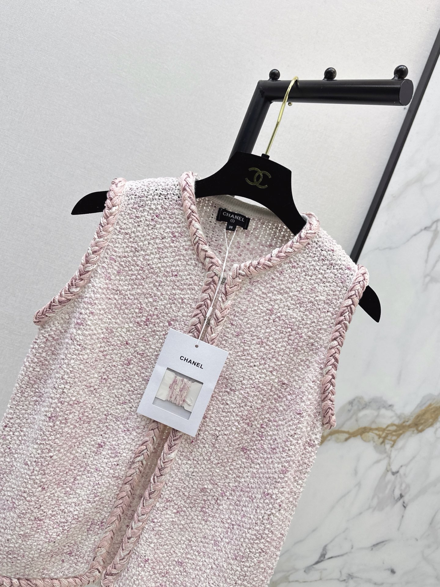 Chan 26ss knit vest jacket