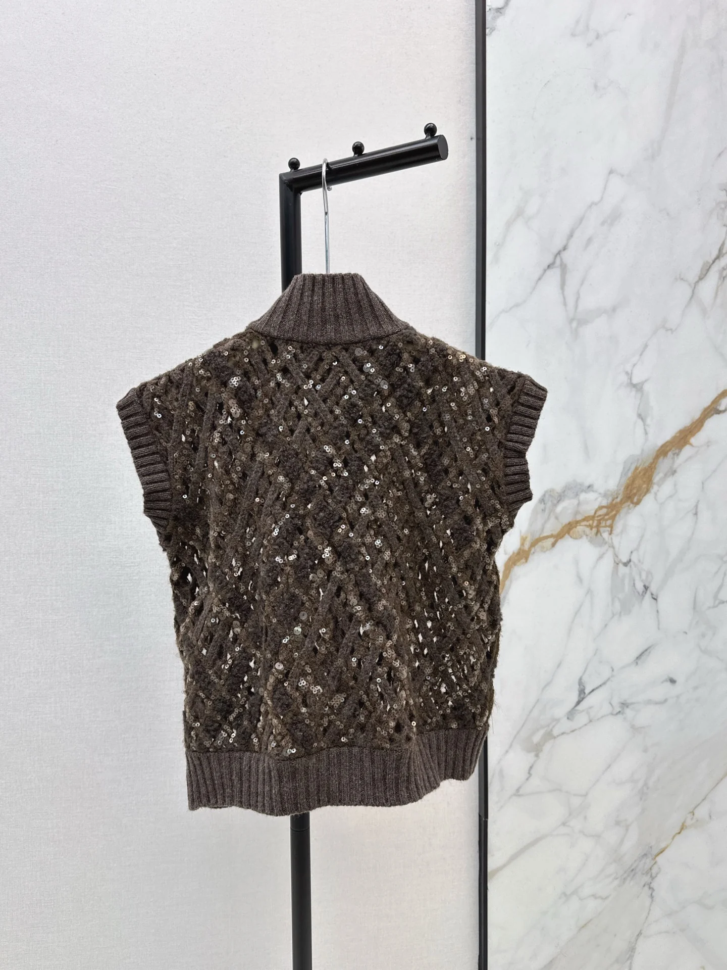 Brun 25fw sequins vest jacket