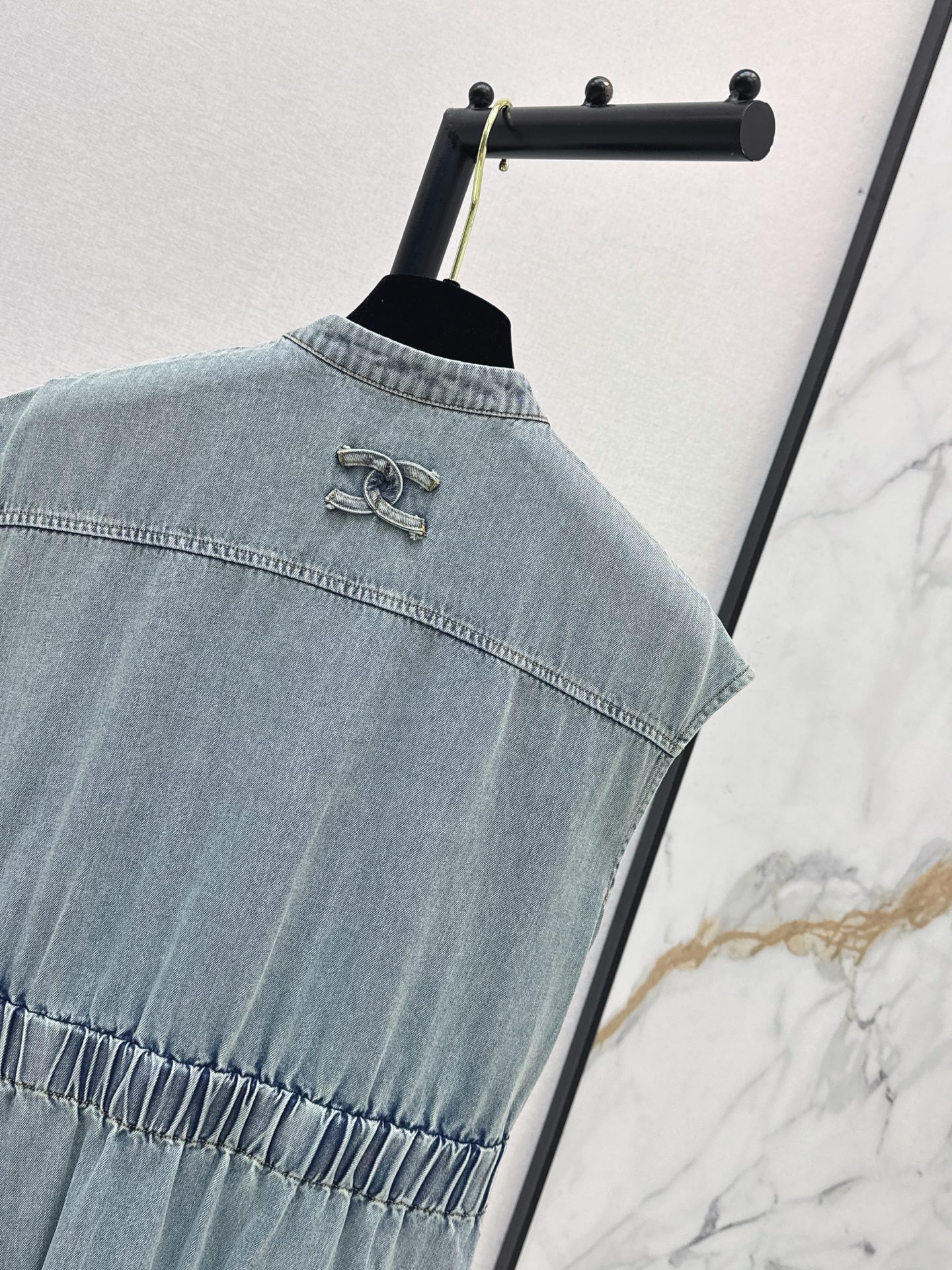 Chan 26ss sleeveless denim dress