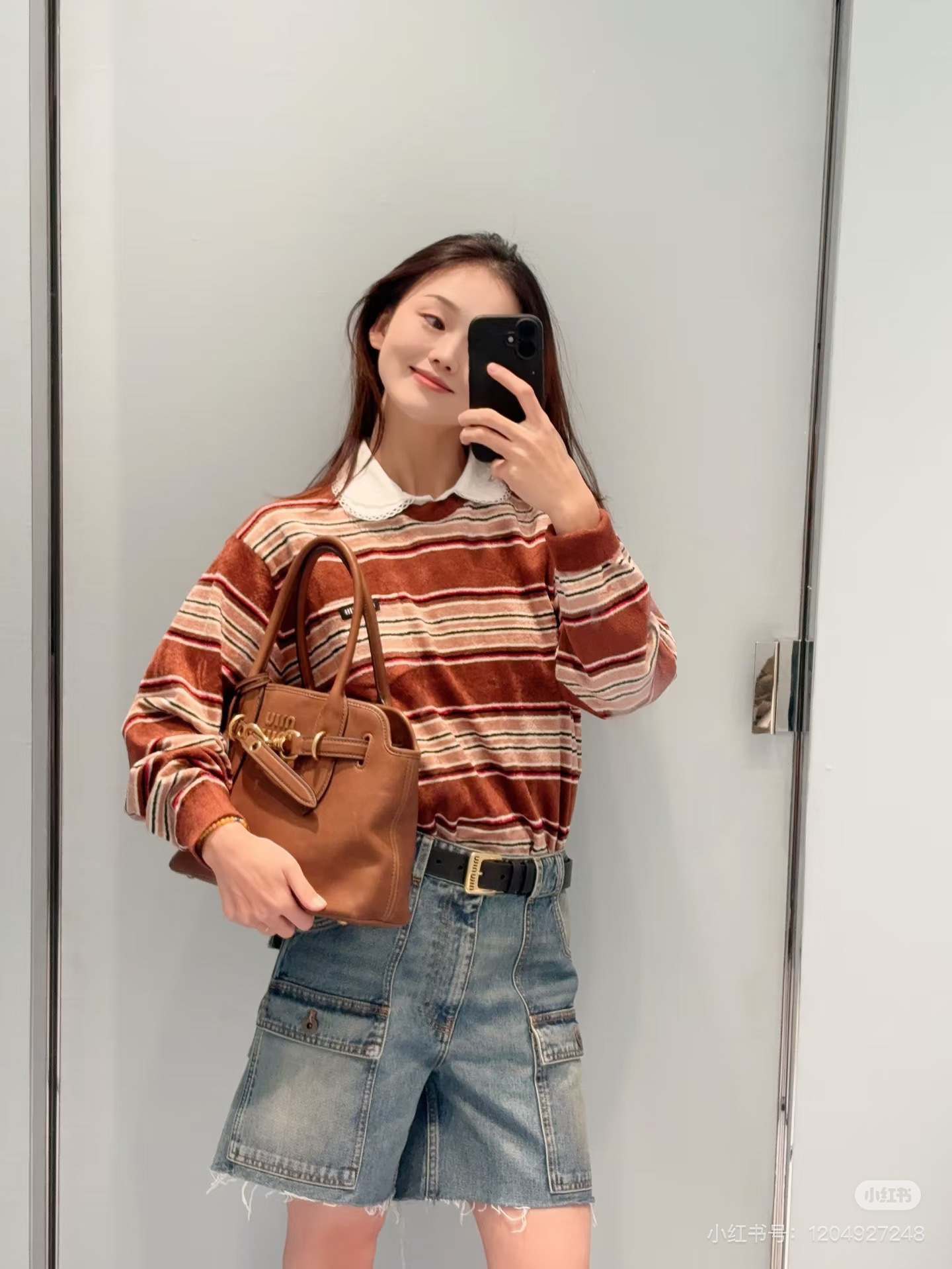 Miu 26ss stripe sweater
