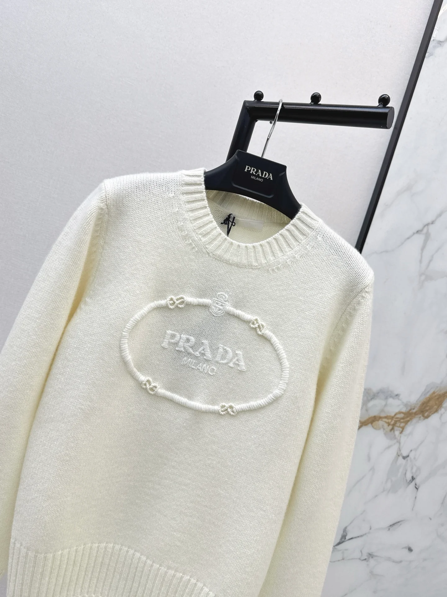 Prad 25fw jacquard sweater
