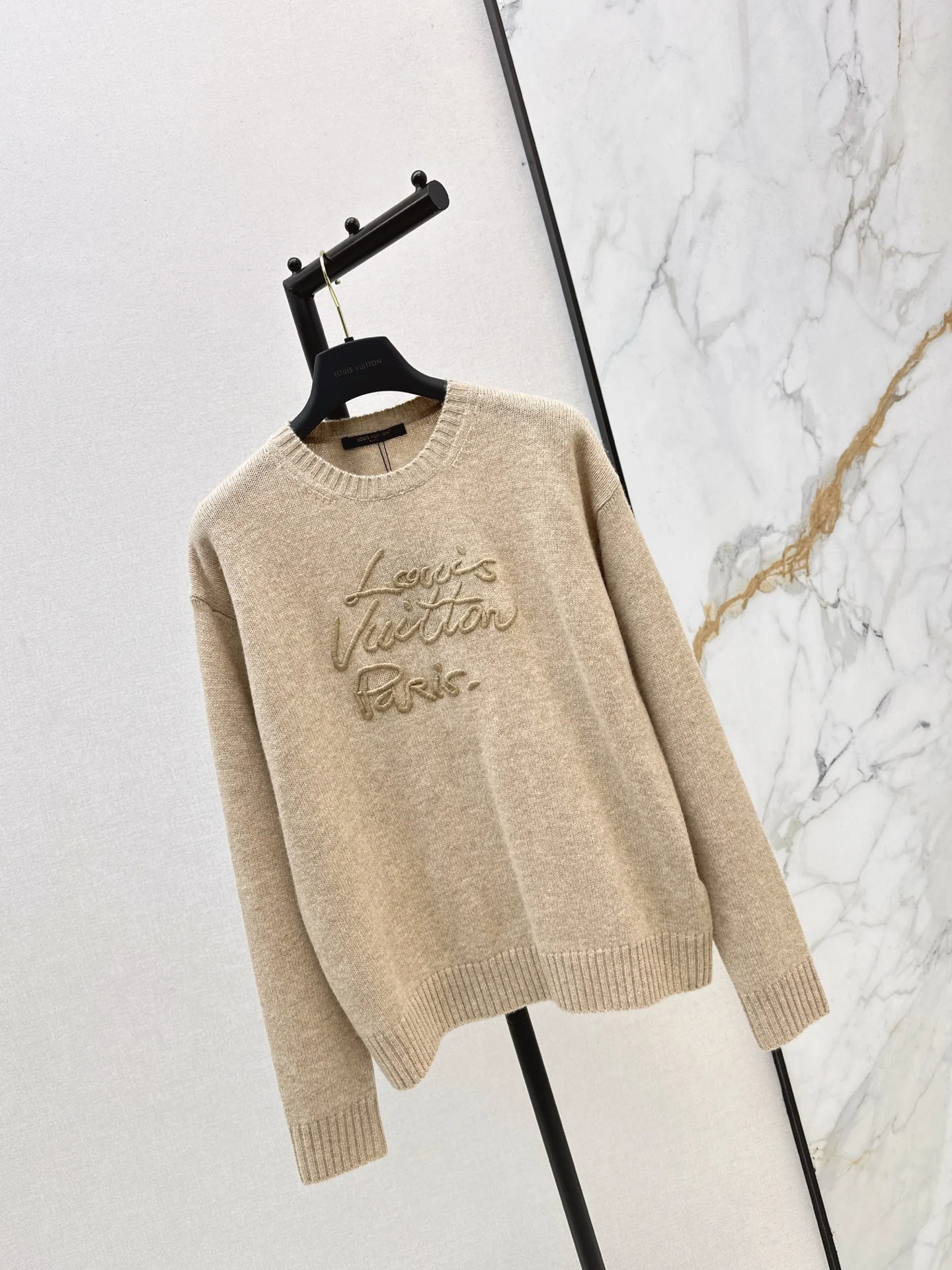 Louis 26ss embroidery cashmere sweater