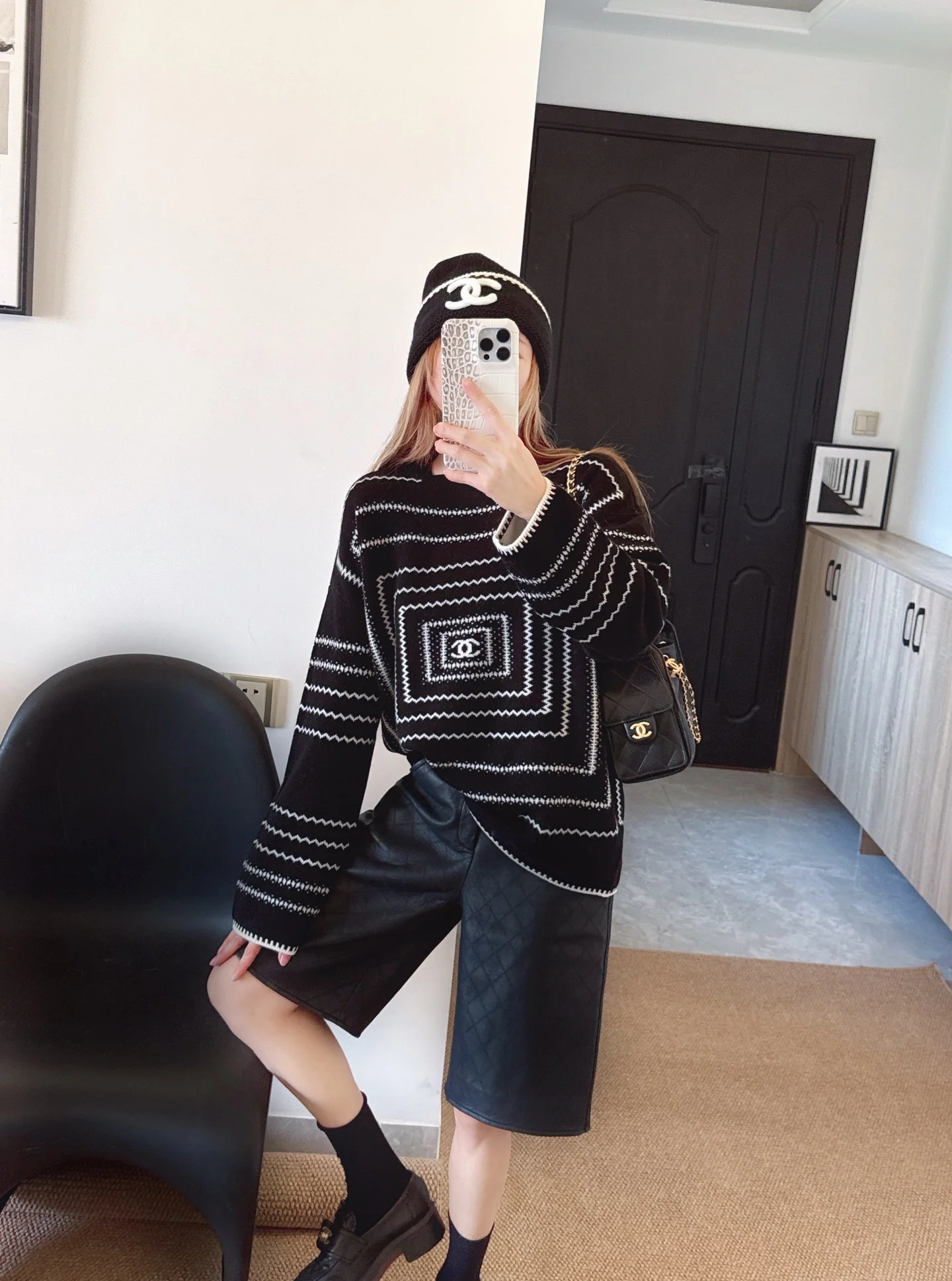 Chan 26ss jacquard sweater