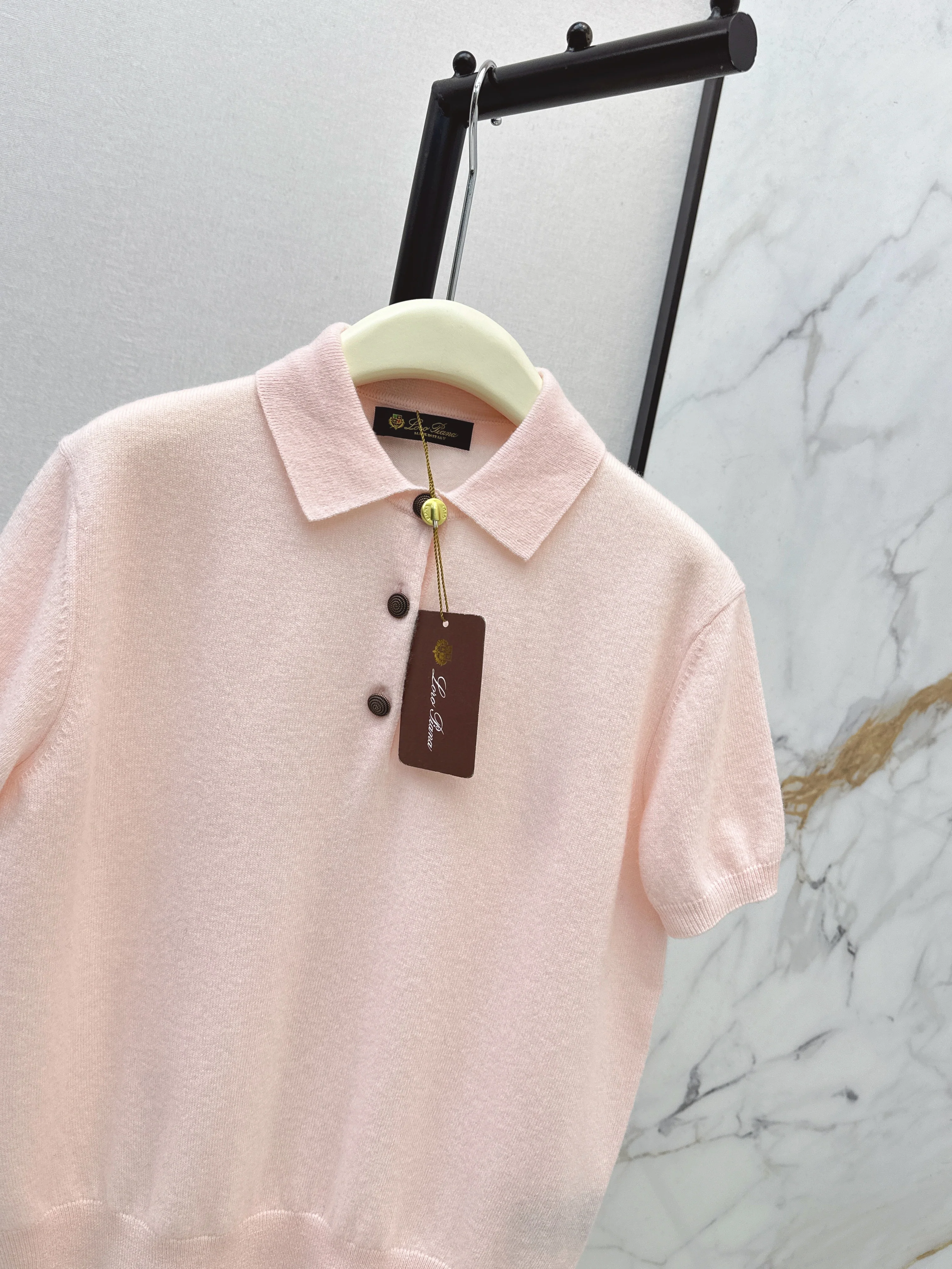 Loro 26ss cashmere polo shirts