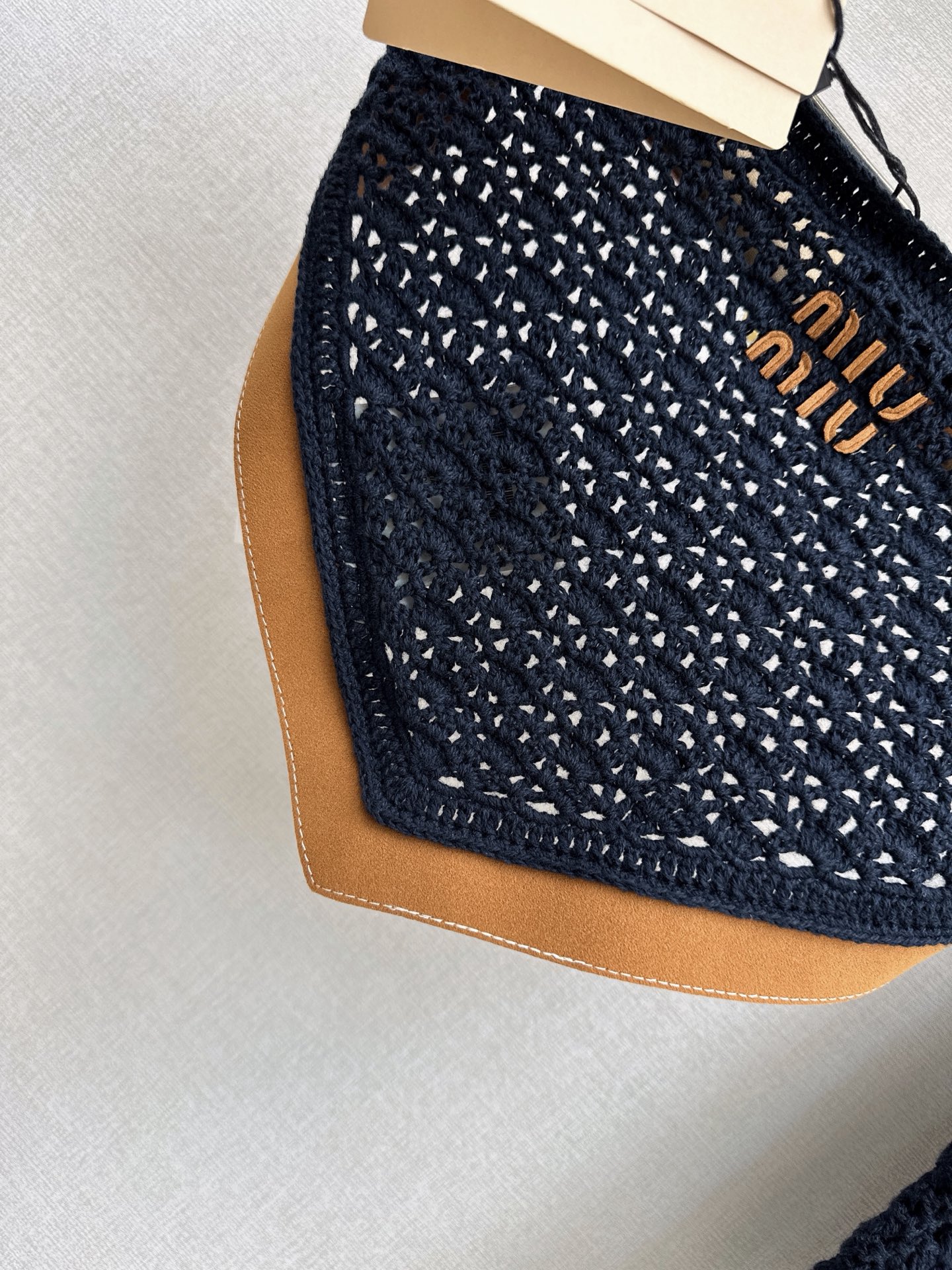 Miu 26ss knit tube top mini skirt set