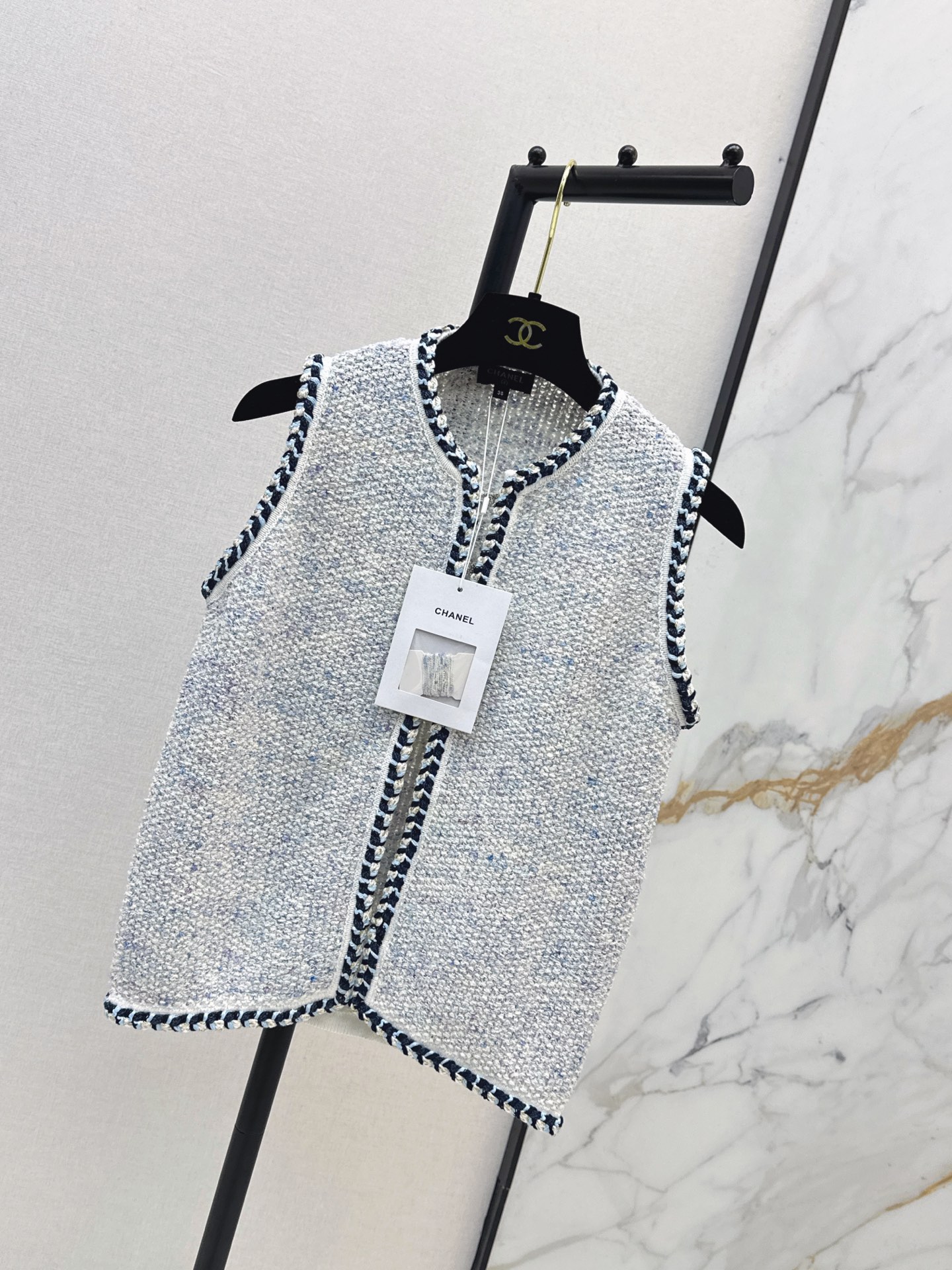 Chan 26ss knit vest jacket