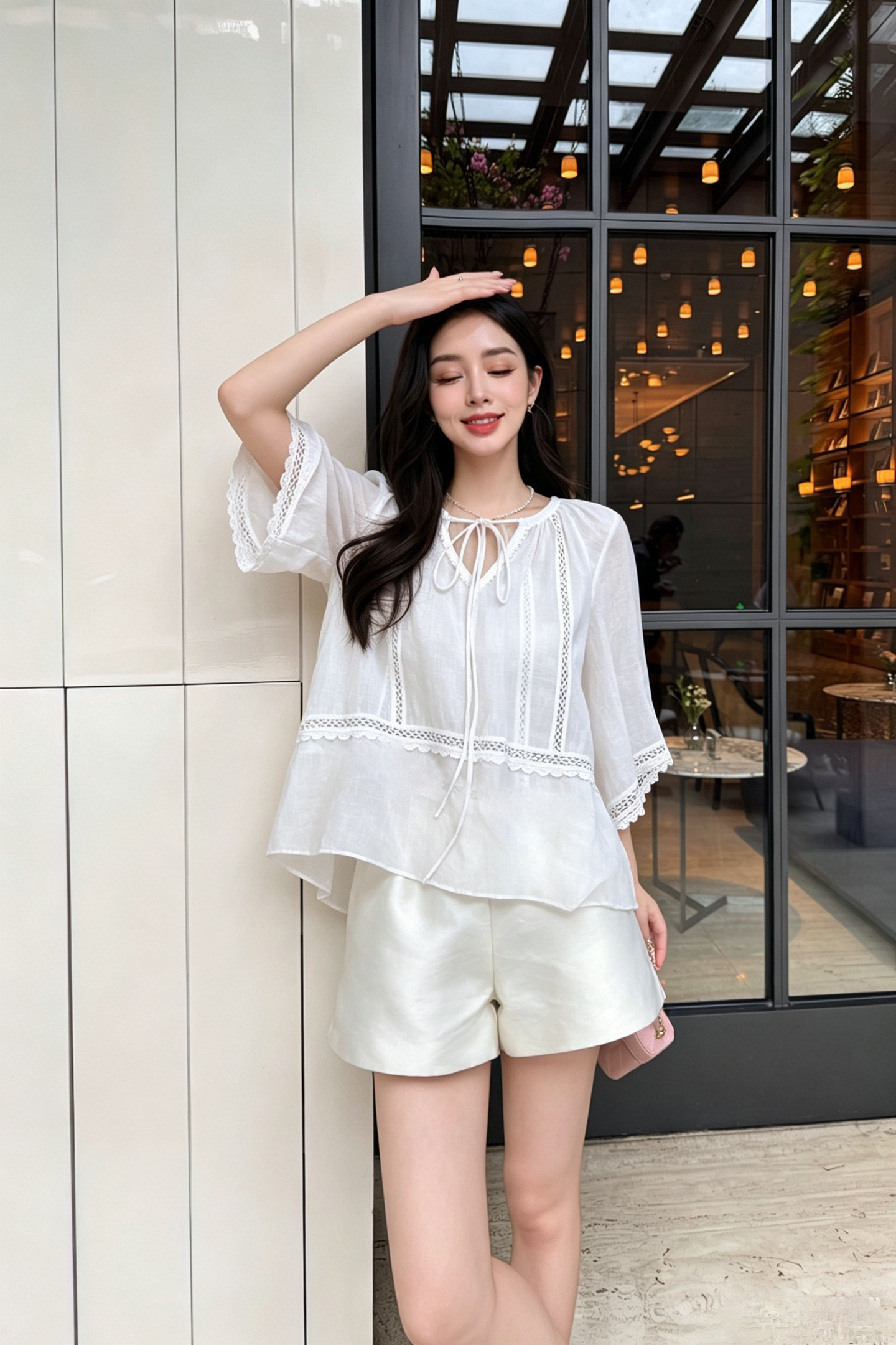Chol 26ss cape sleeve blouse