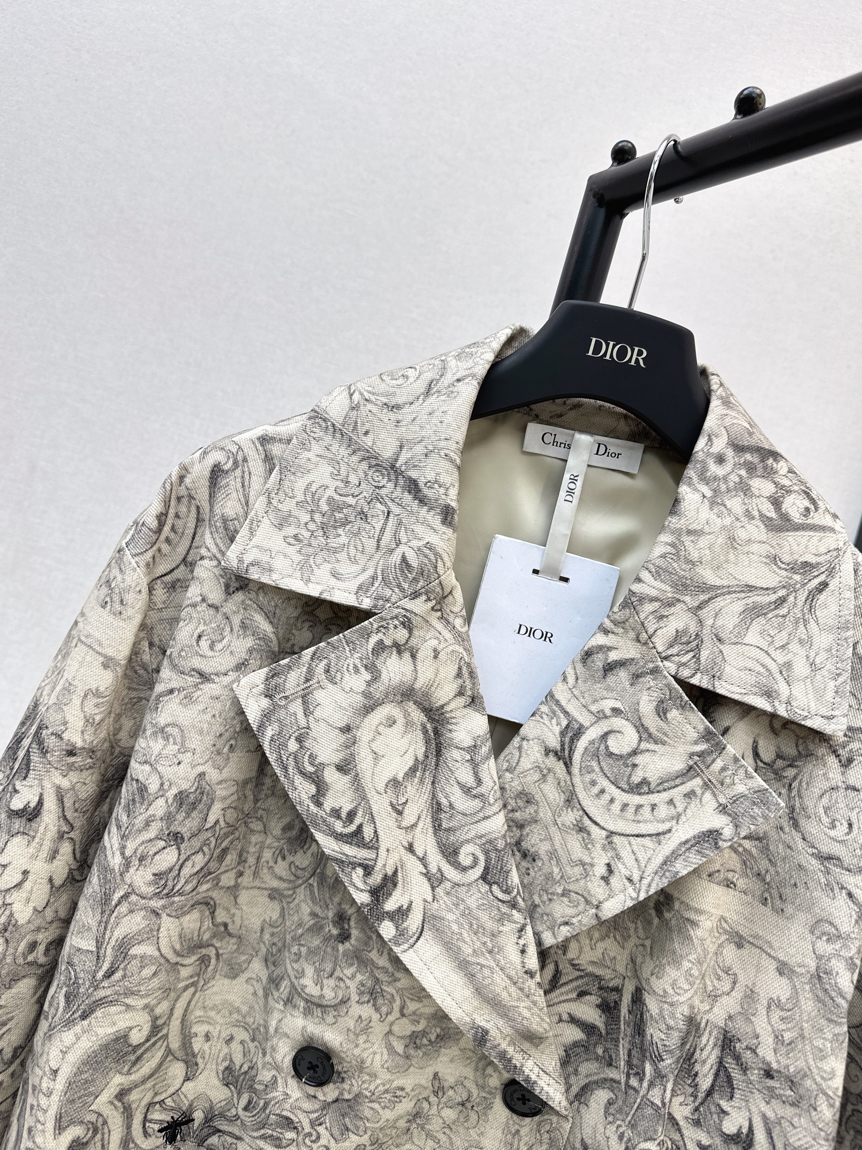 CD 26ss print denim overcoats