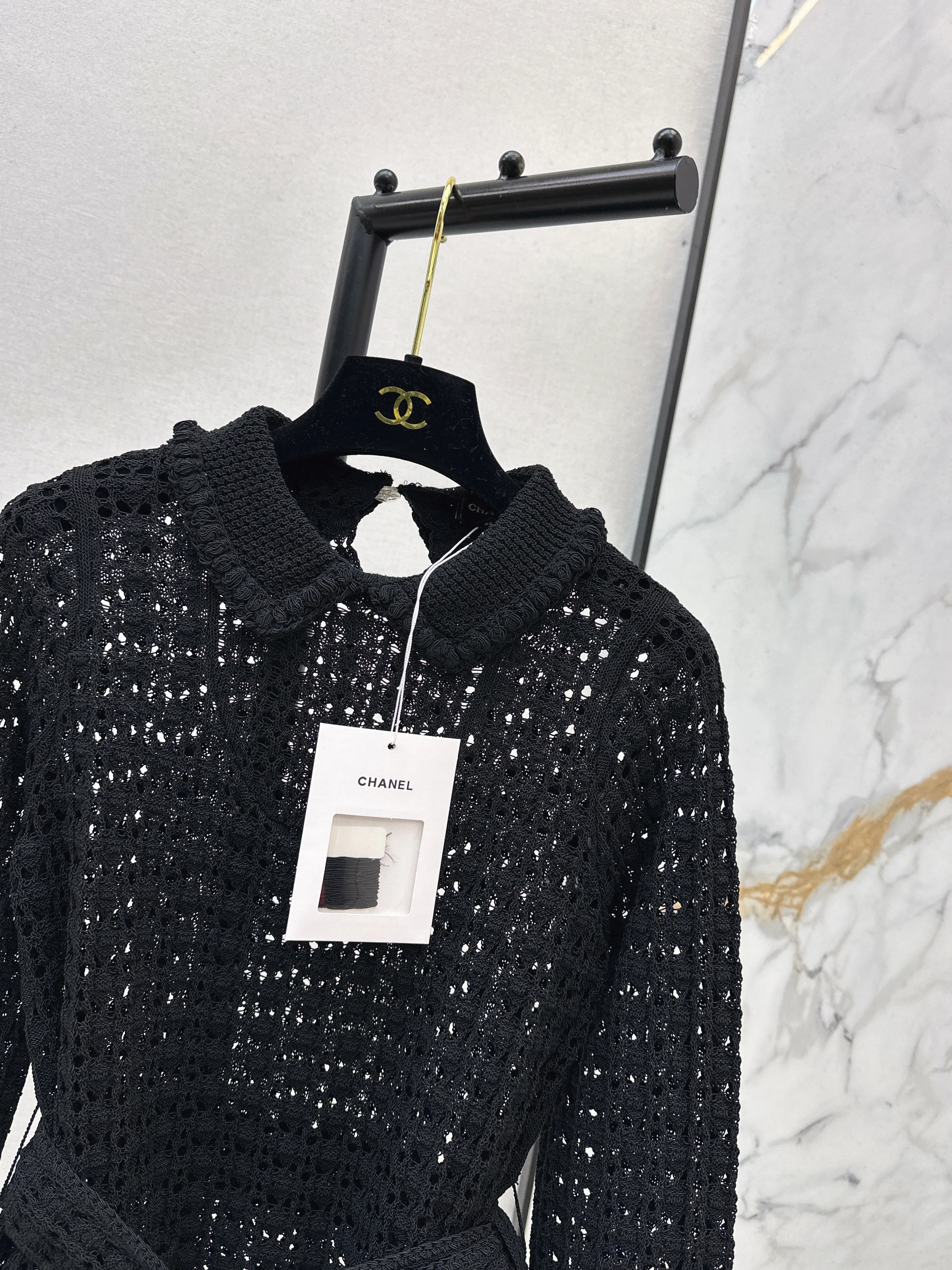 Chan 26ss hollow knitwear