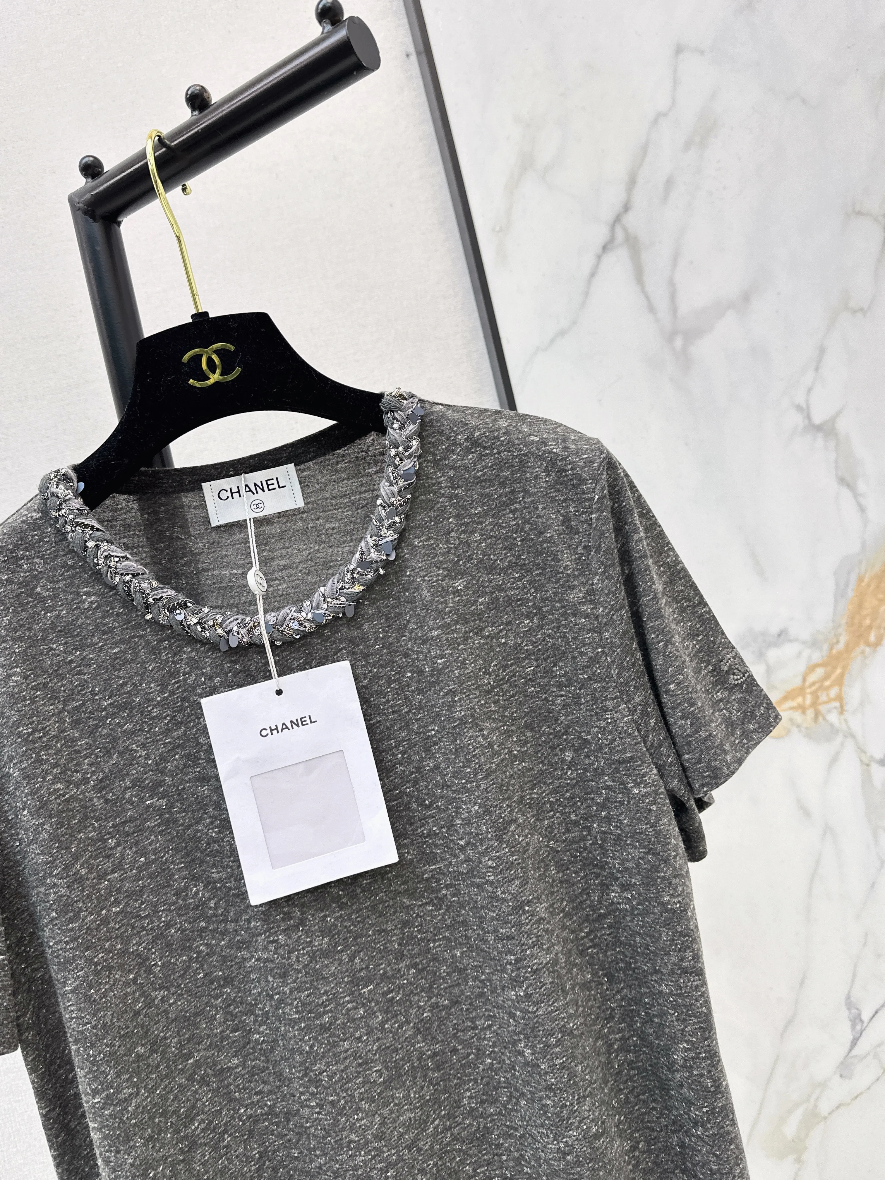 Chan 26ss beading t-shirts