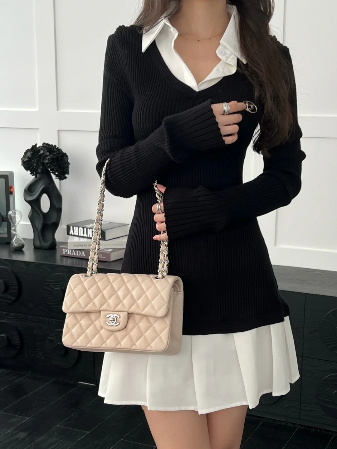 Chan cf23 chain shoulder bag