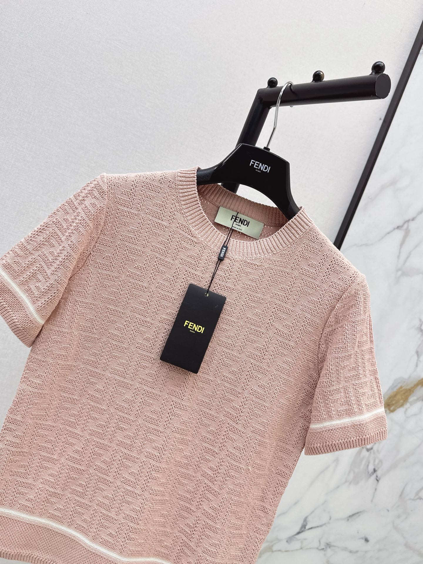 Fen 26ss jacquard knitwear