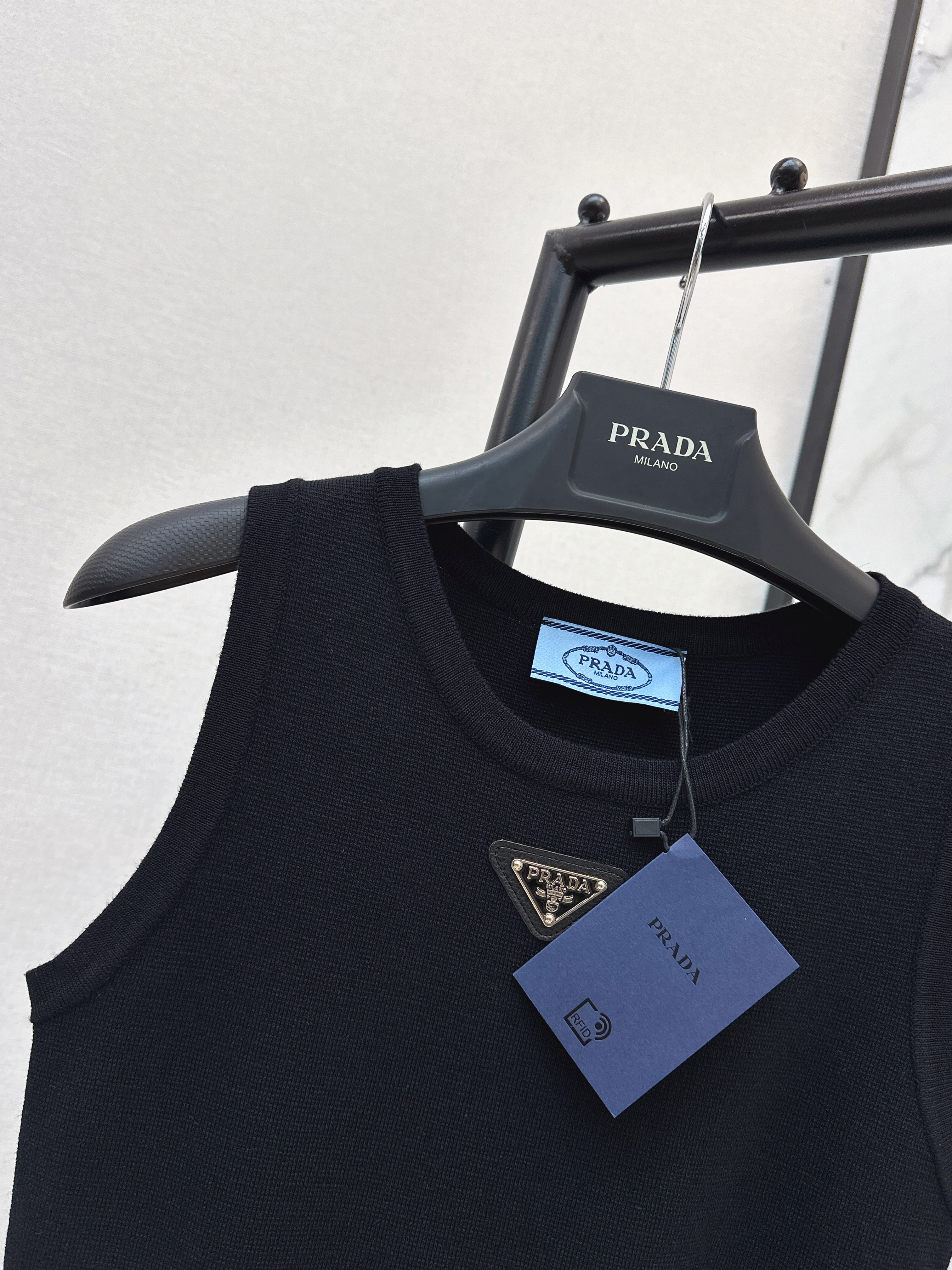 Pra 26ss knit contract sleeveless dress