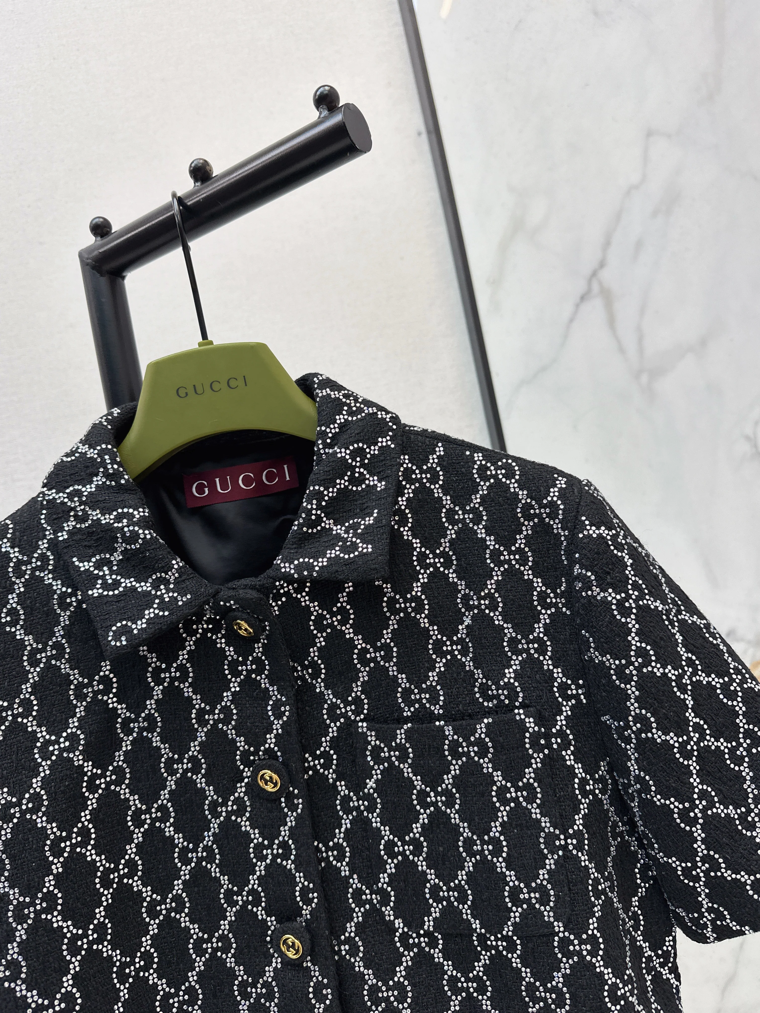 Gucc 26ss rhinestone jacket