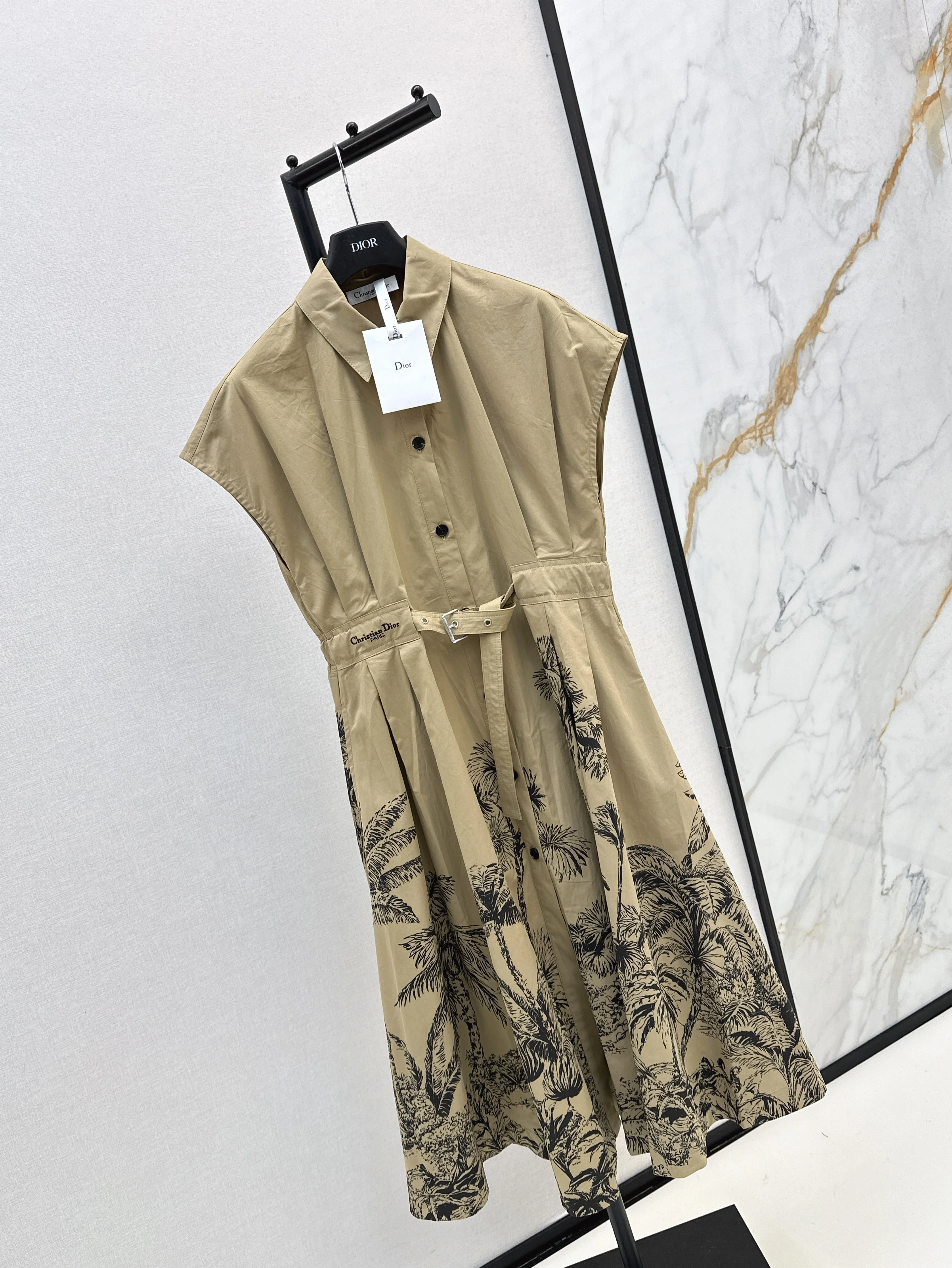 CD 26ss print shirt dress