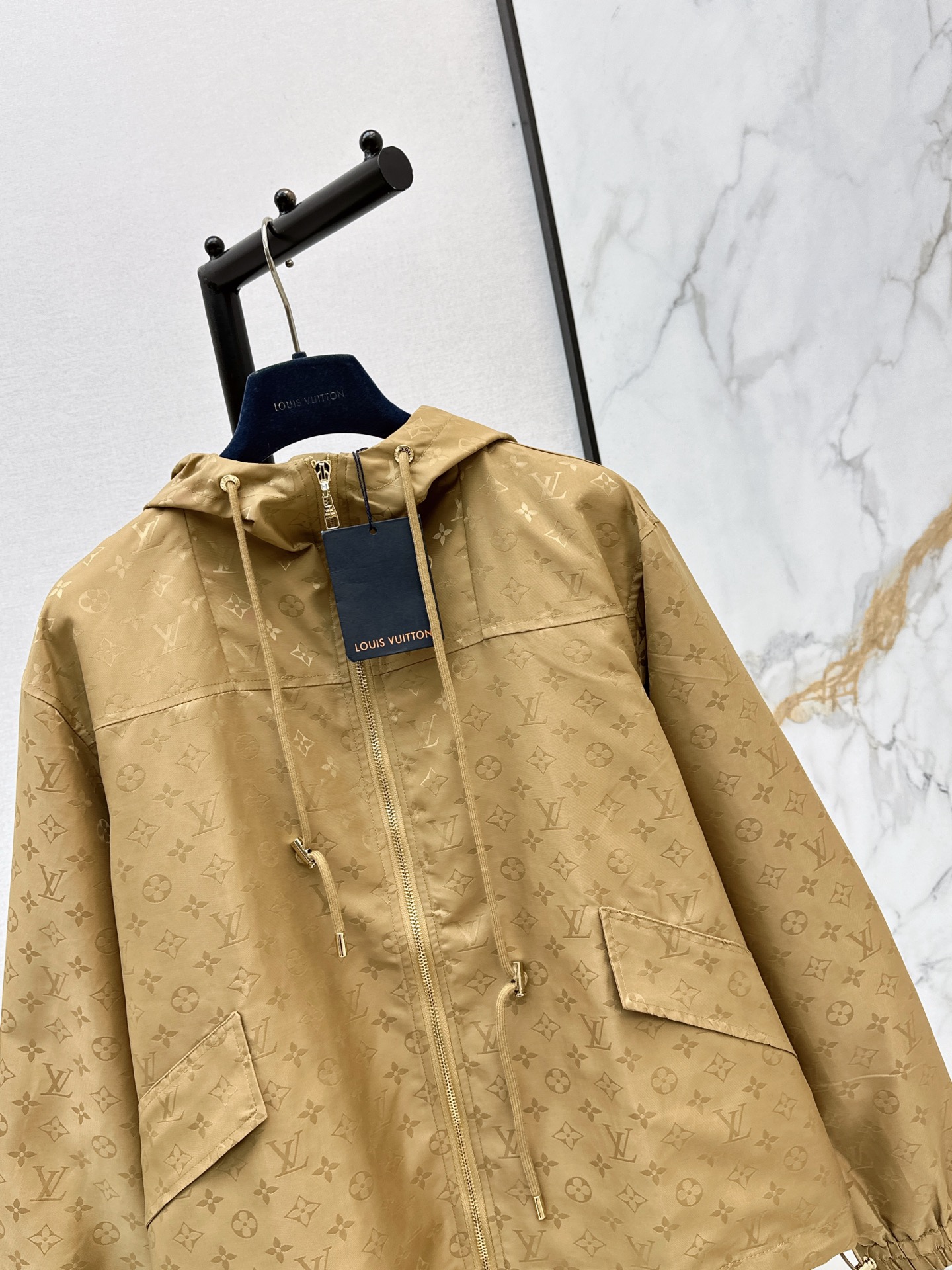Louis 26ss Tonal Print Hooded Zip Jacke