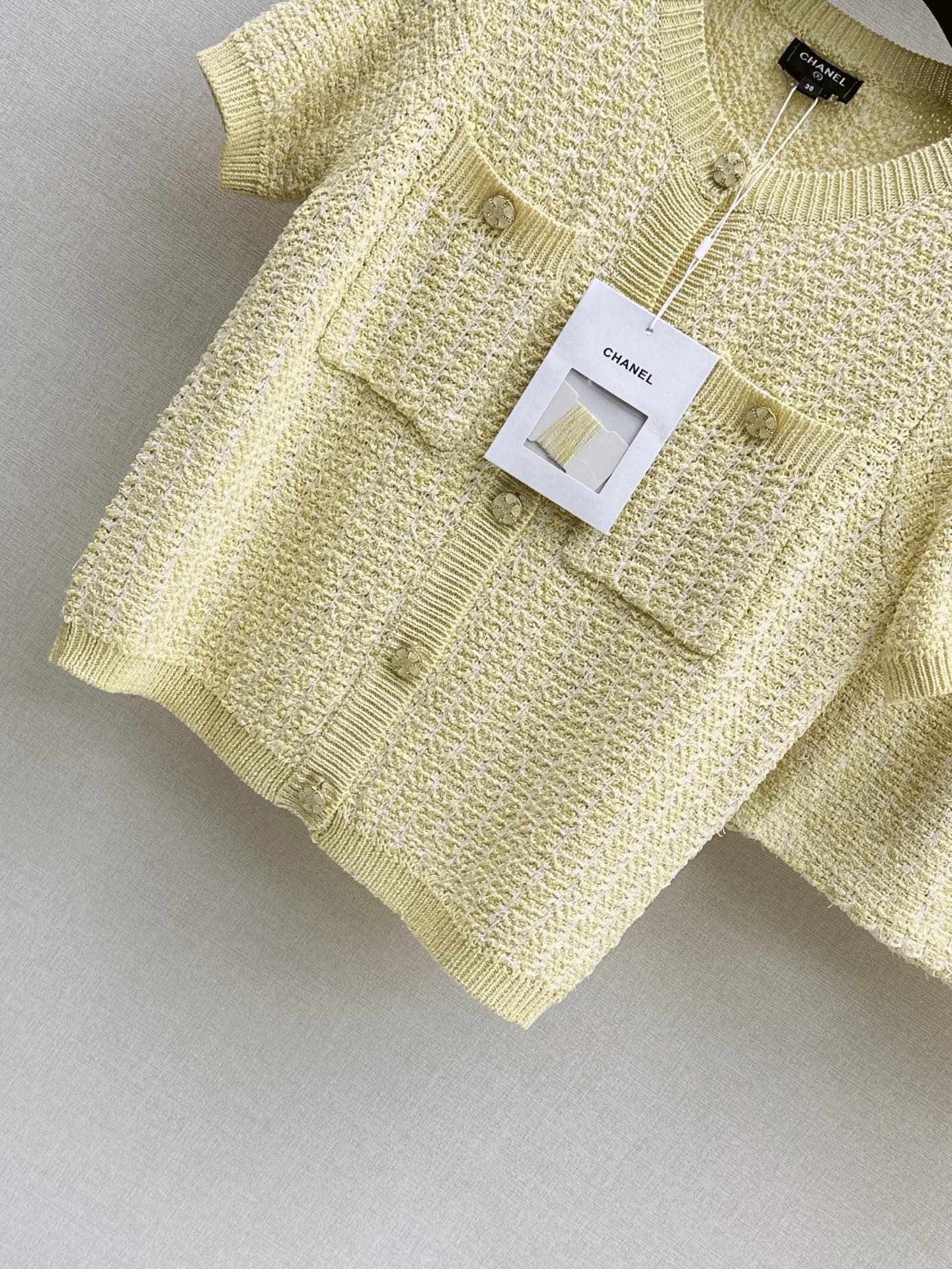 Chan 26ss knit cardigan skirt sets
