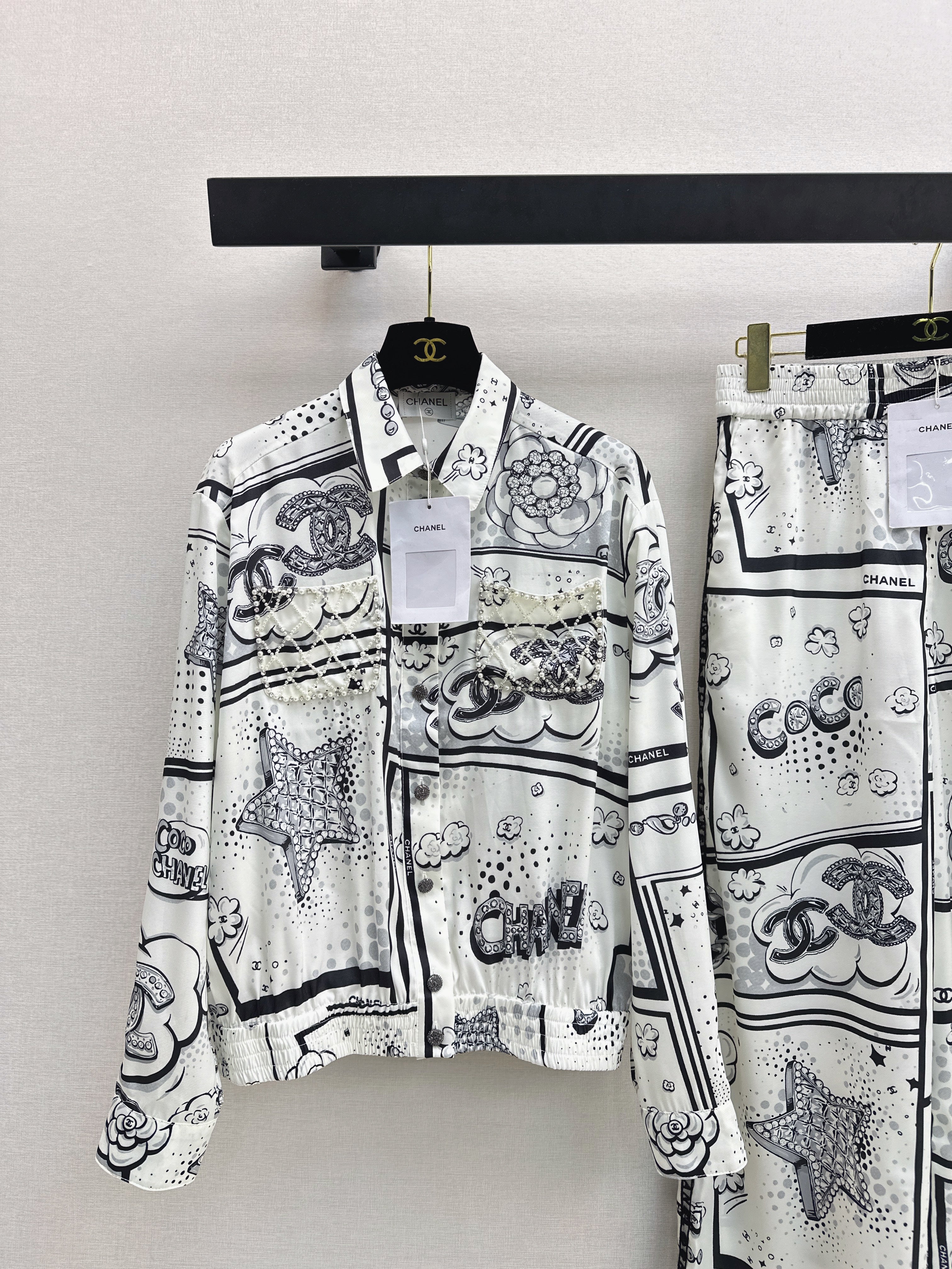 Chan 26ss print shirts jacket
