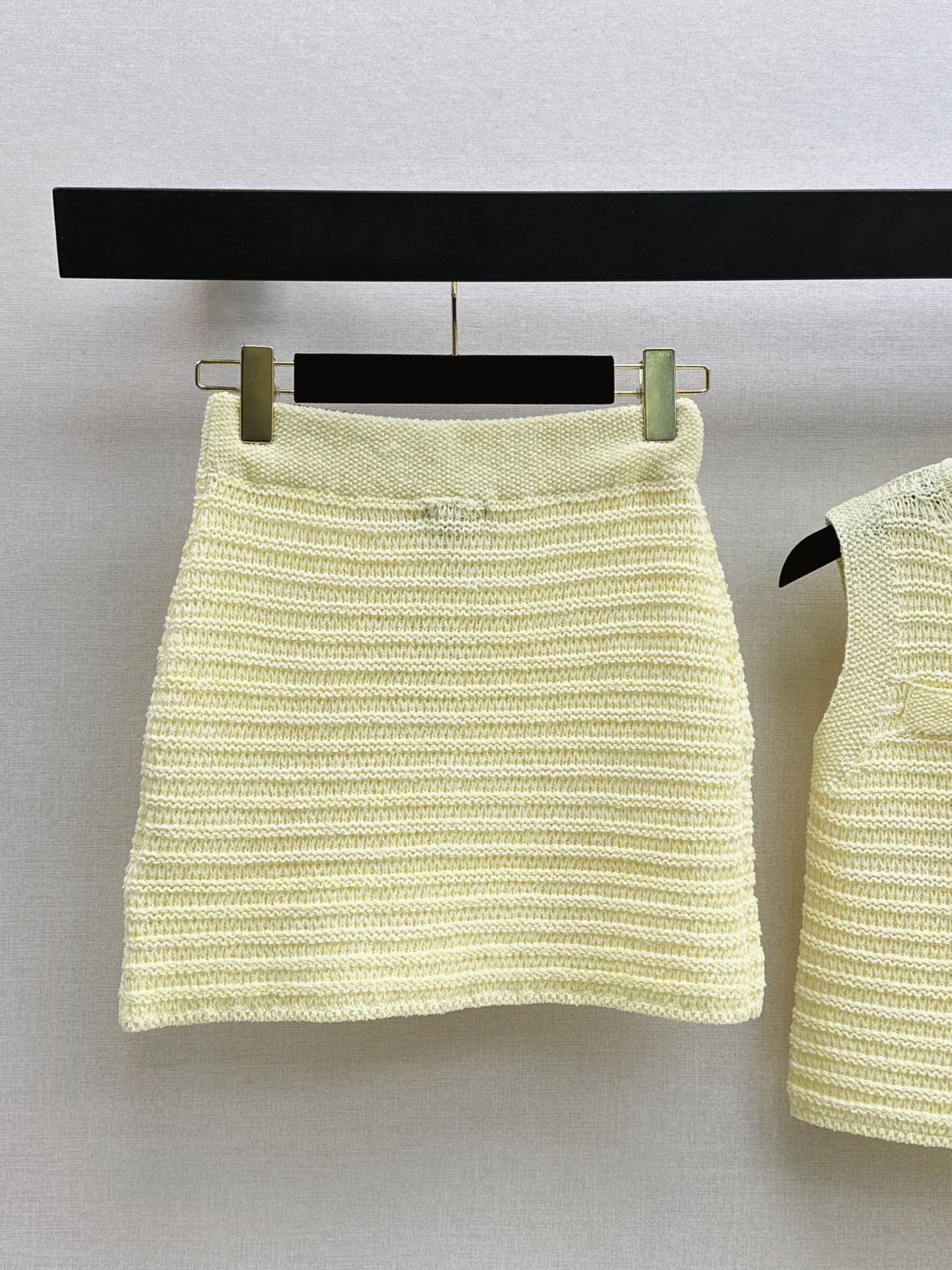 Chan 26ss waistcoat skirt sets