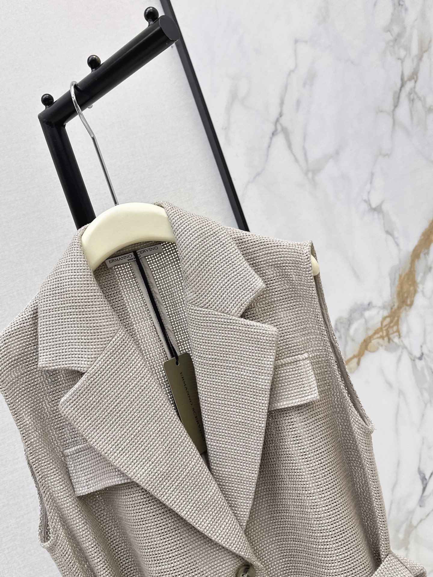 ES 26ss belted waistcoat
