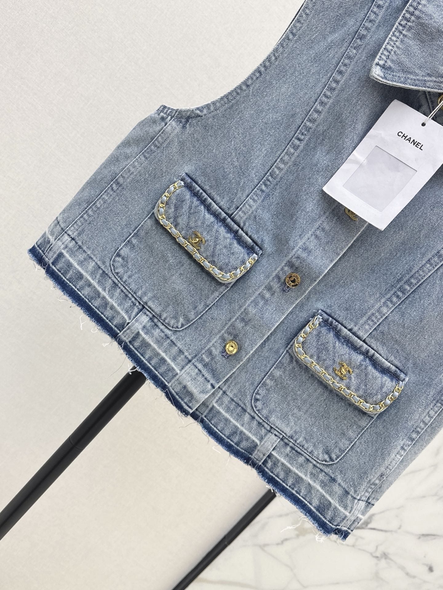 Chan 26ss denim vest jacket