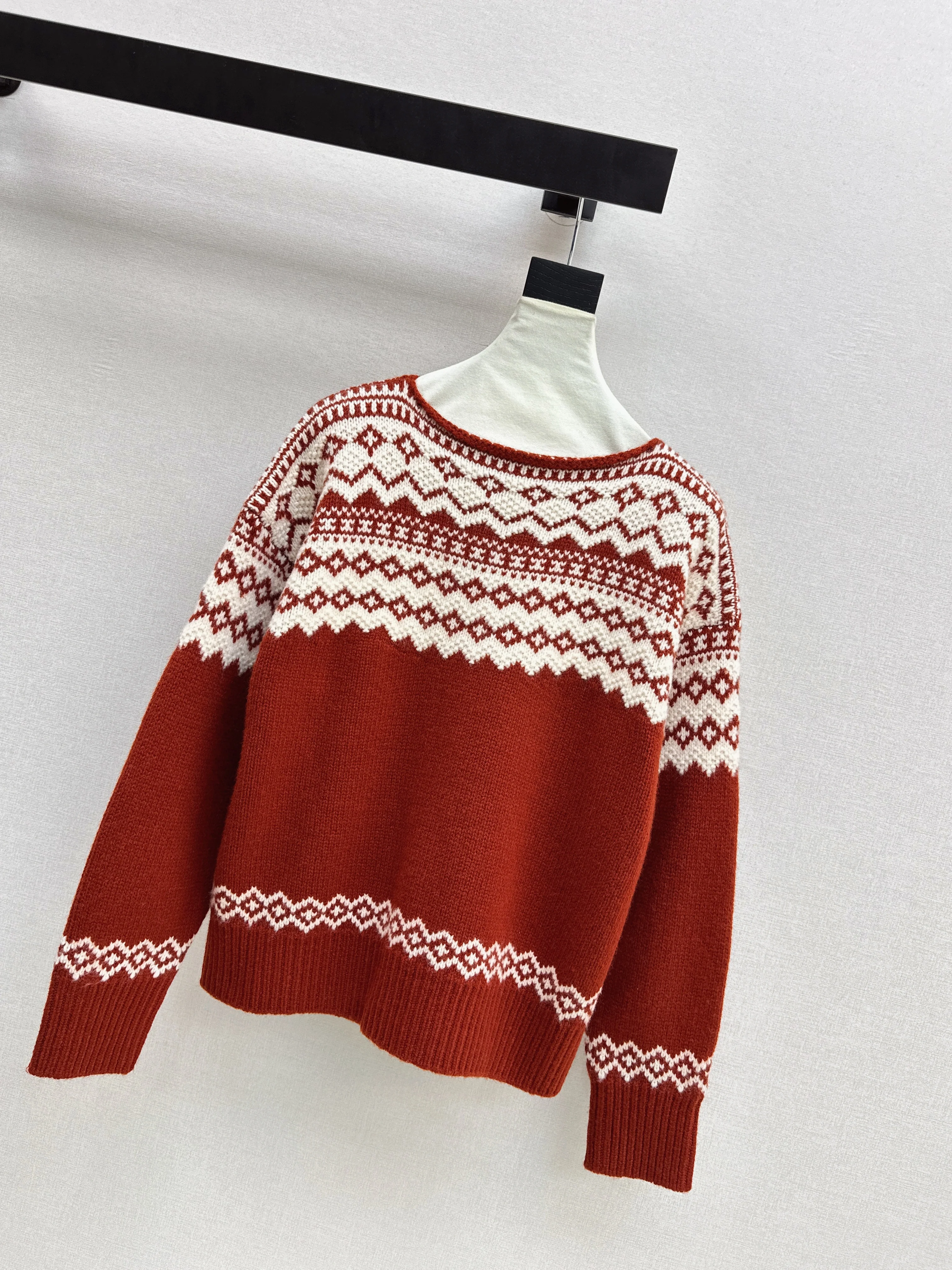 Ralp 26ss fair isle knit sweater