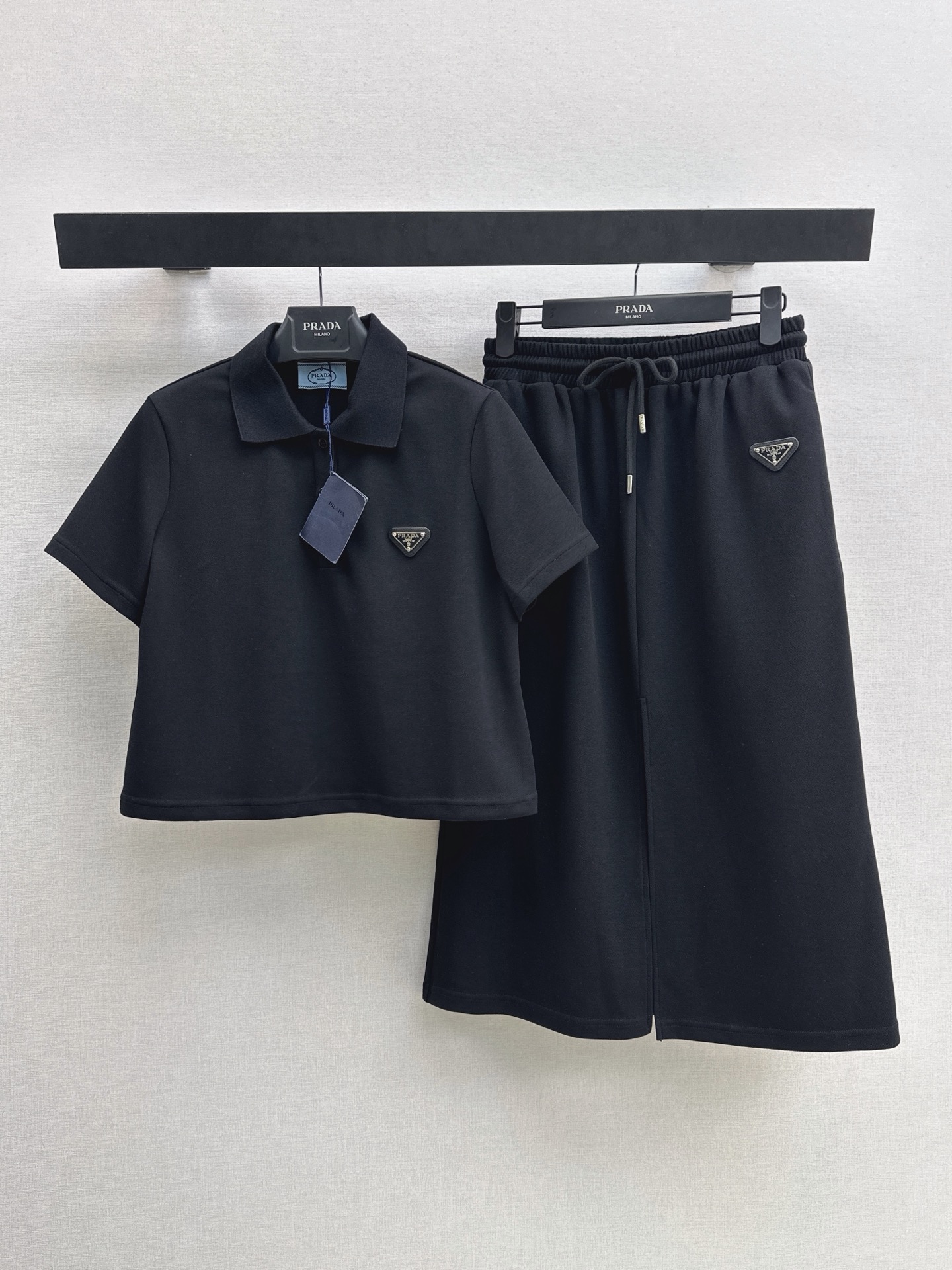 Pra 26ss polo top skirt set