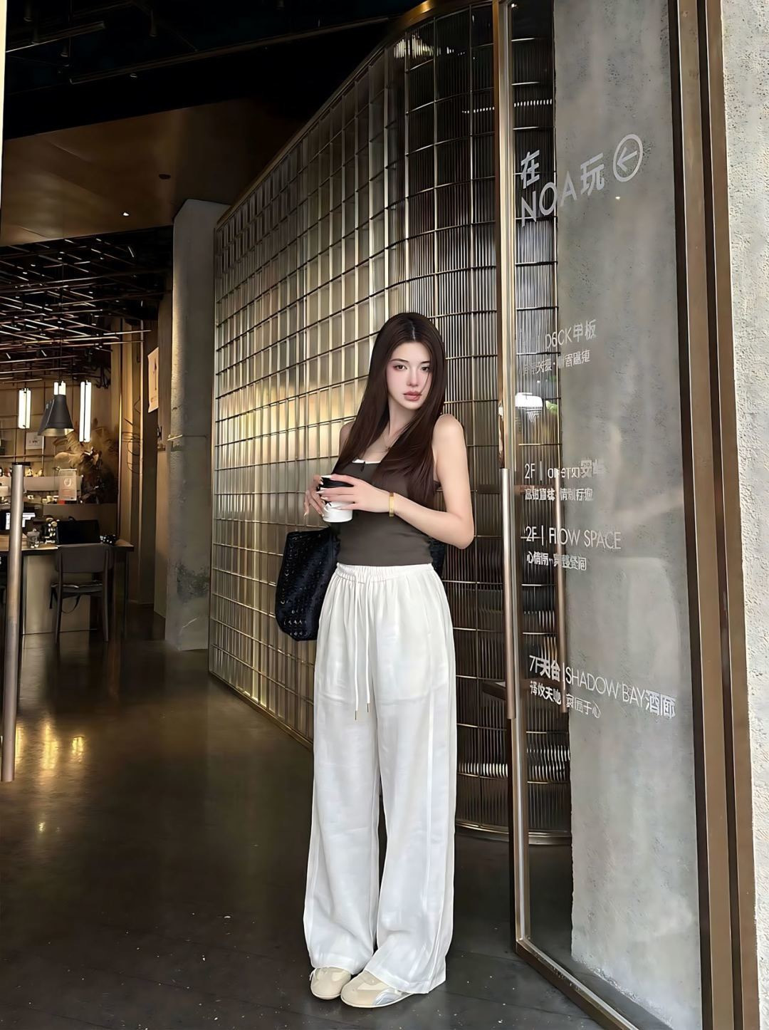 Miu 26ss wide-leg pants