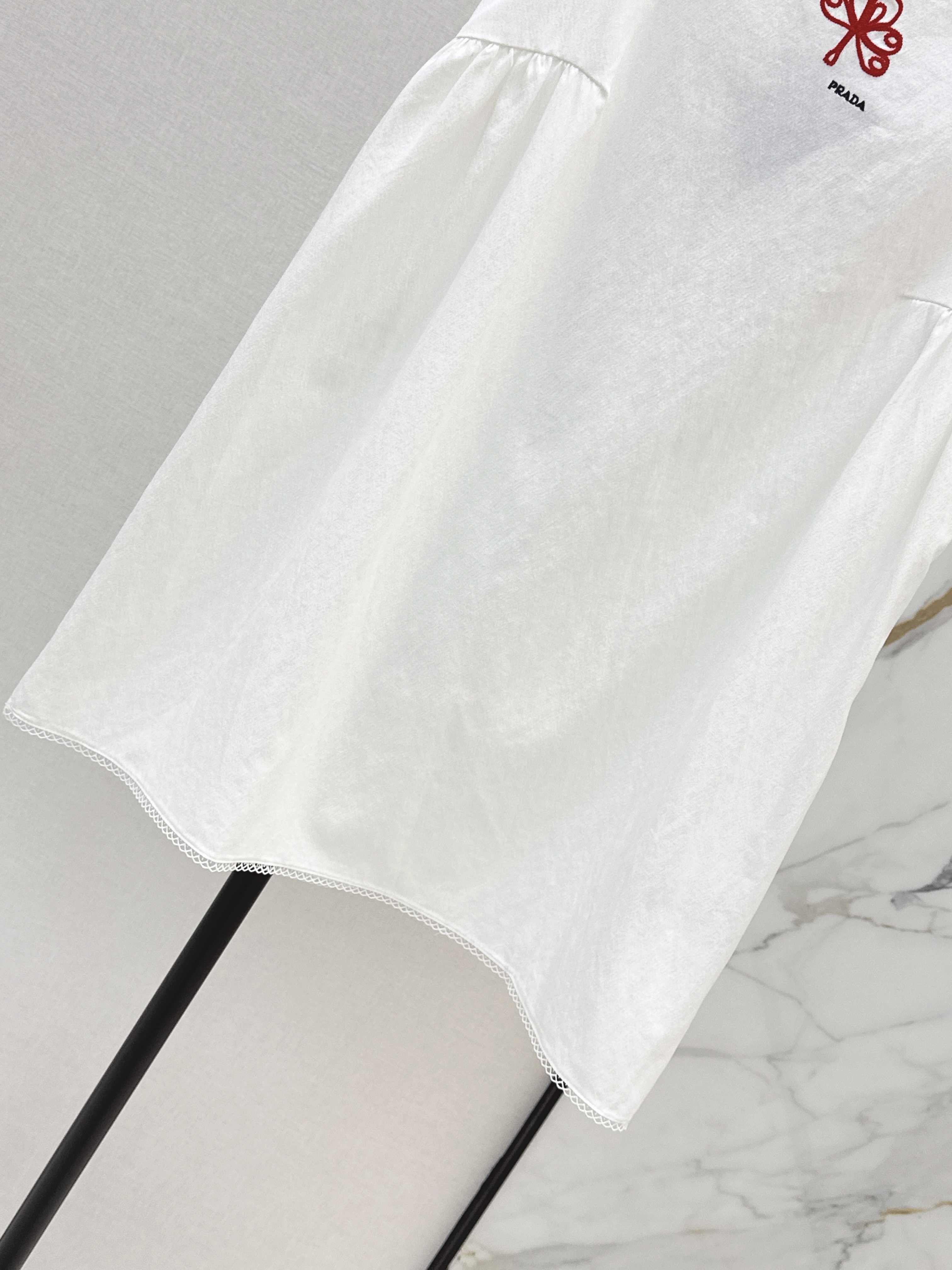 Pra 26ss embroidery sleeveless dress