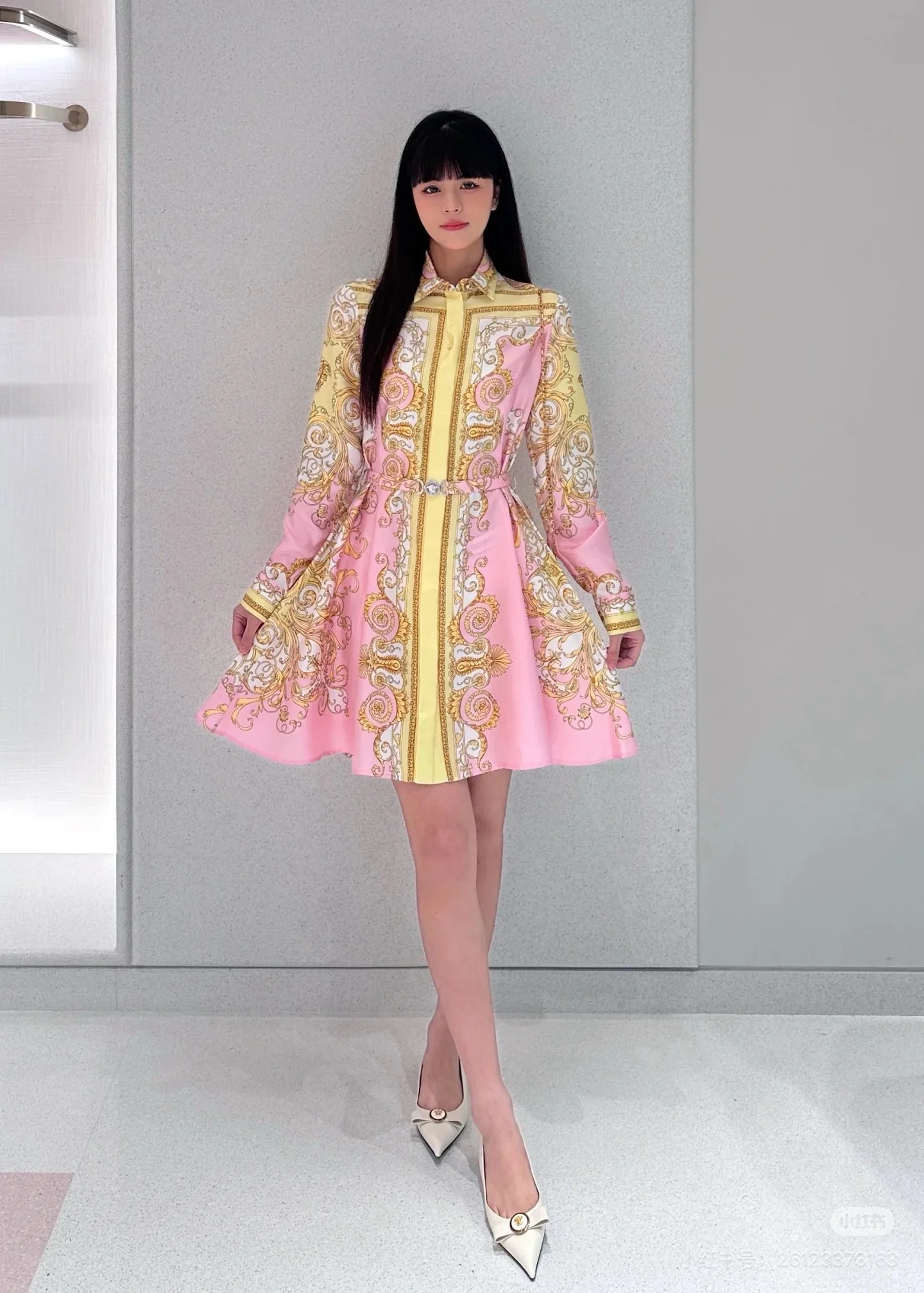 Vers 25fw print dress