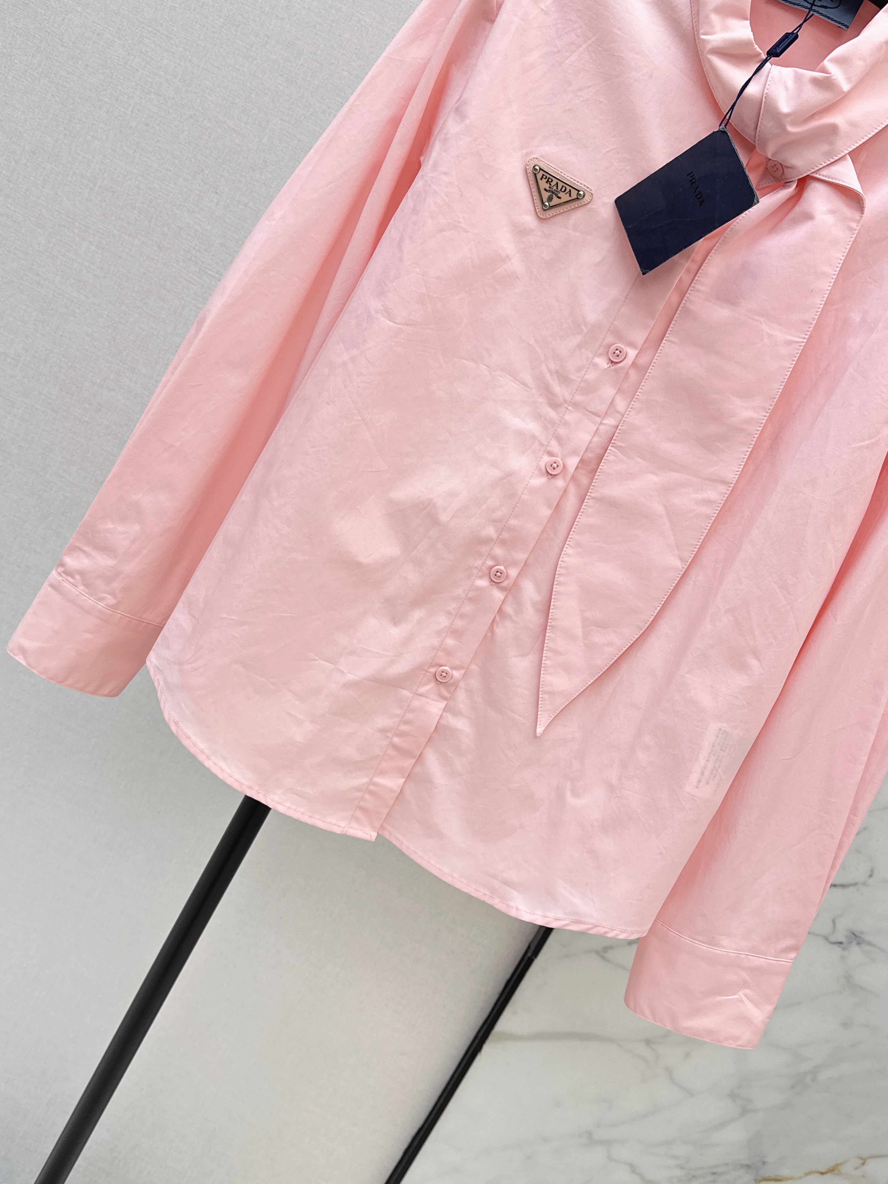 Pra 26ss ribbon shirt