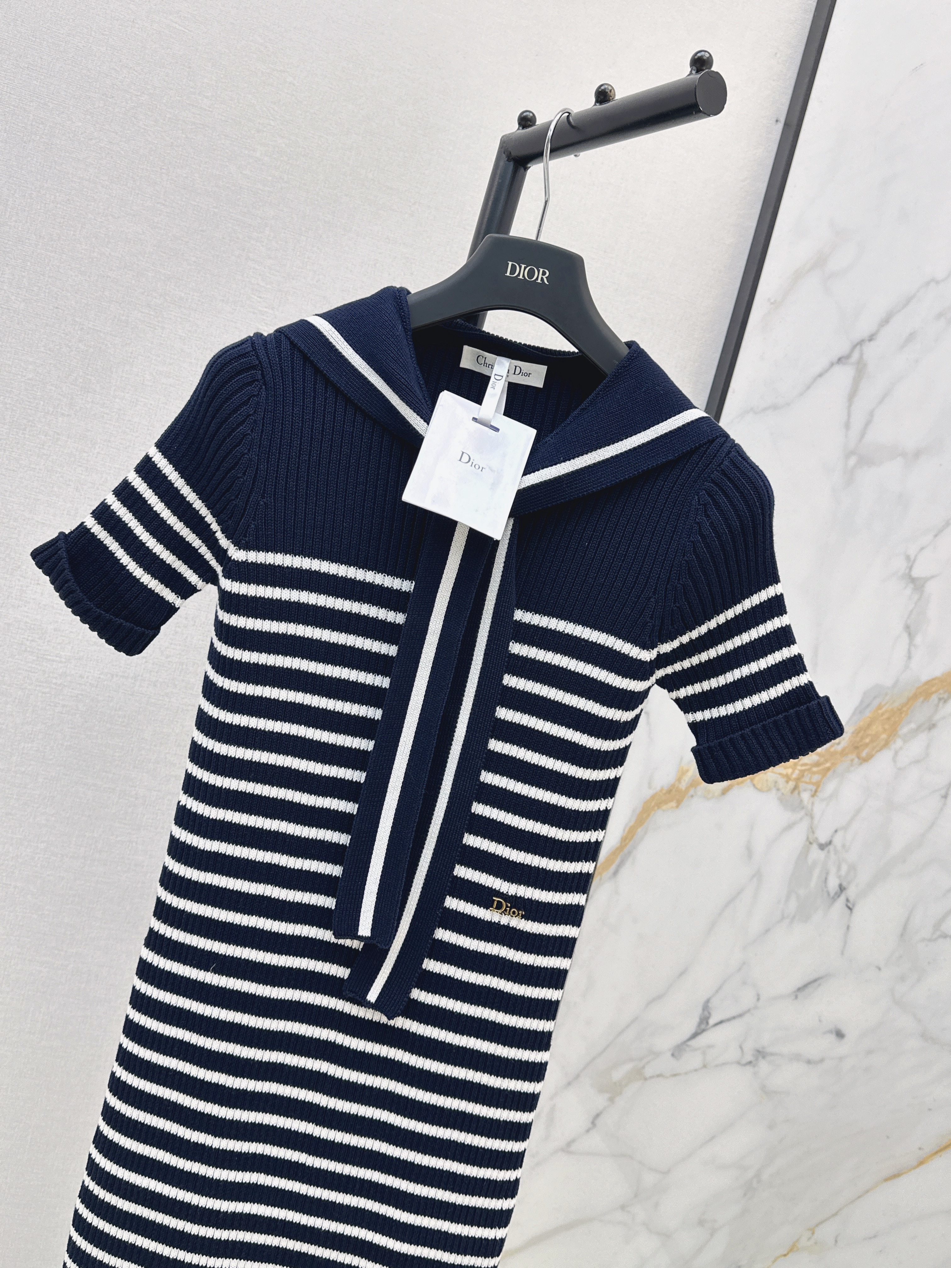 CD 26ss stripe knit dress