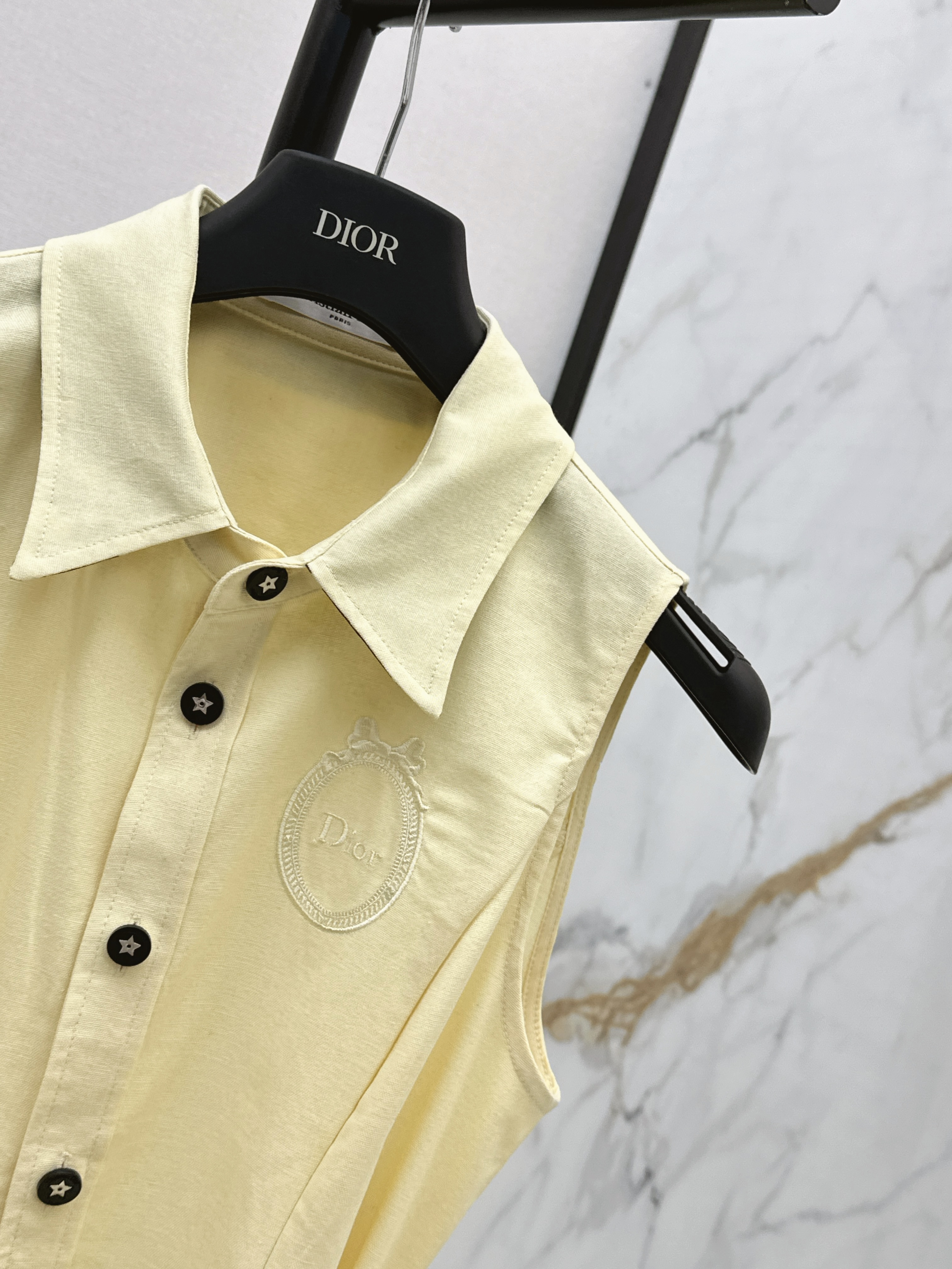 CD 26SS Sleeveless Belted Shirt Dress