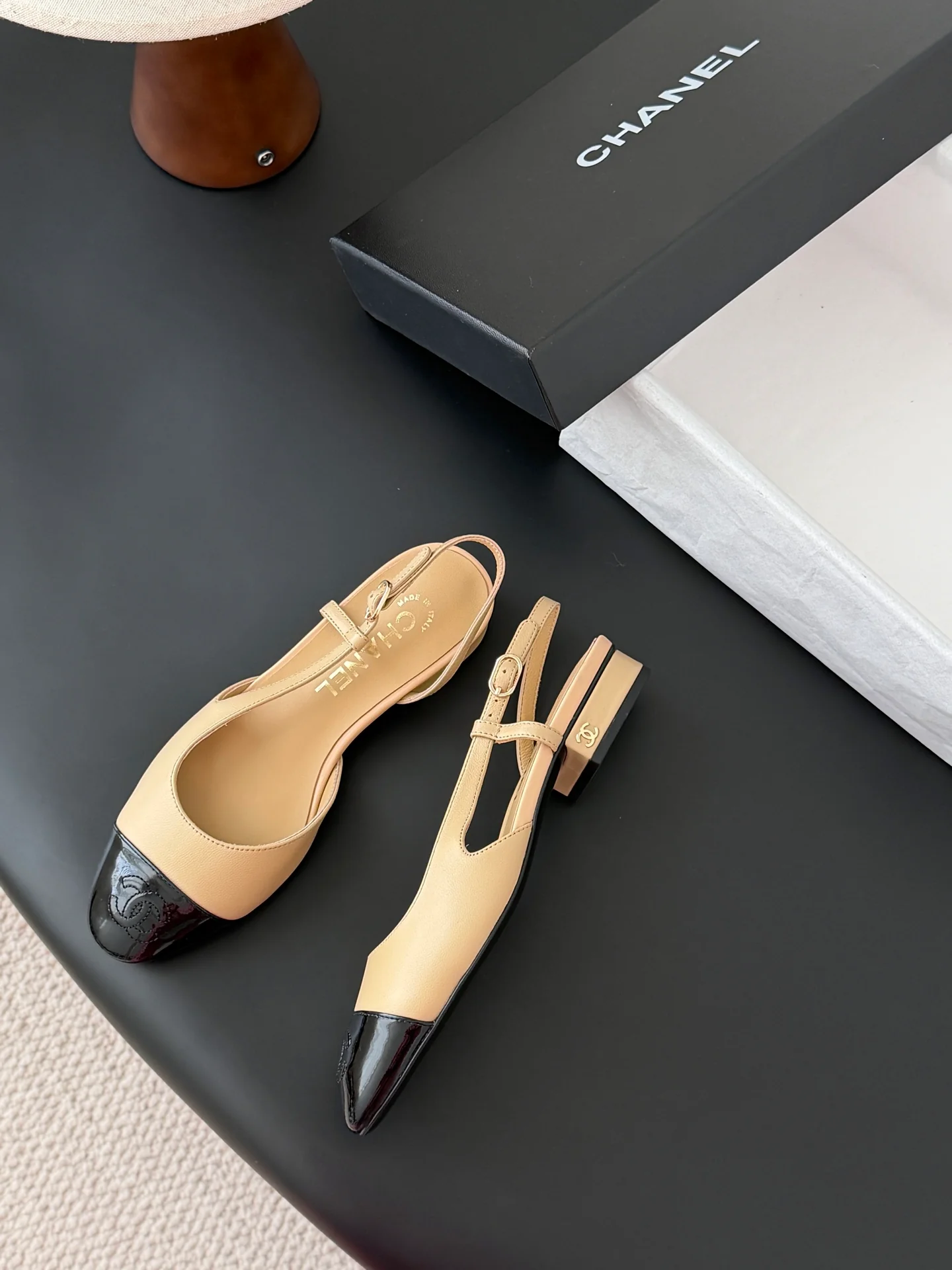 Chan 25fw slingback mary jane shoes