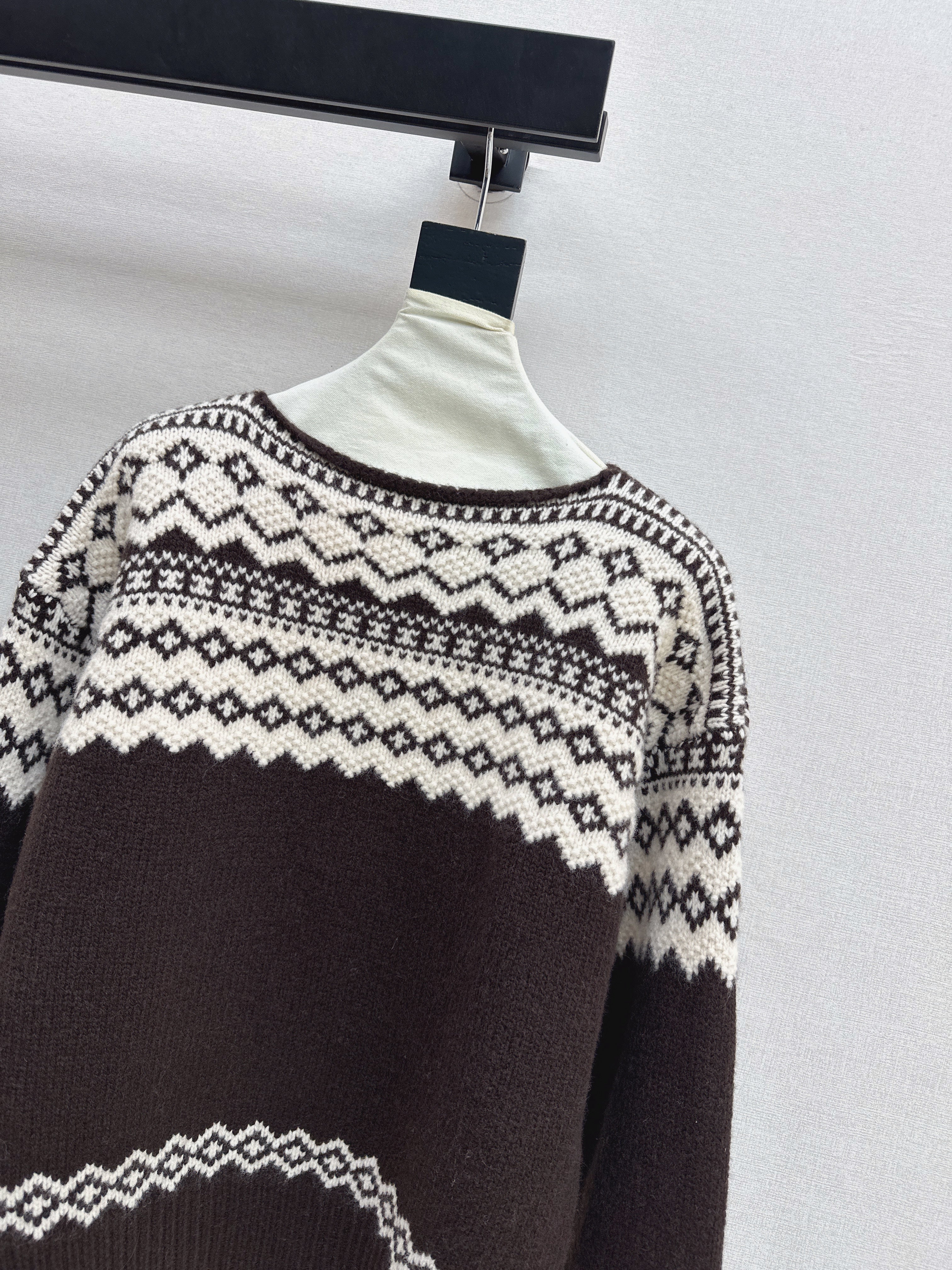 Ralp 26ss fair isle knit sweater