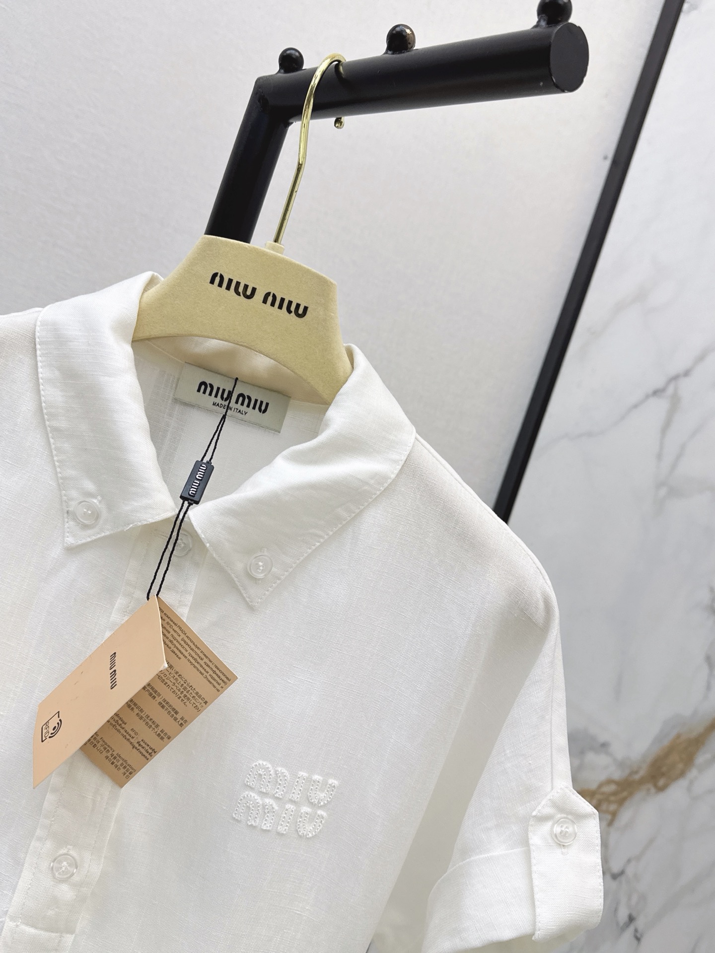 Miu 26ss cargo pocket shirt dress