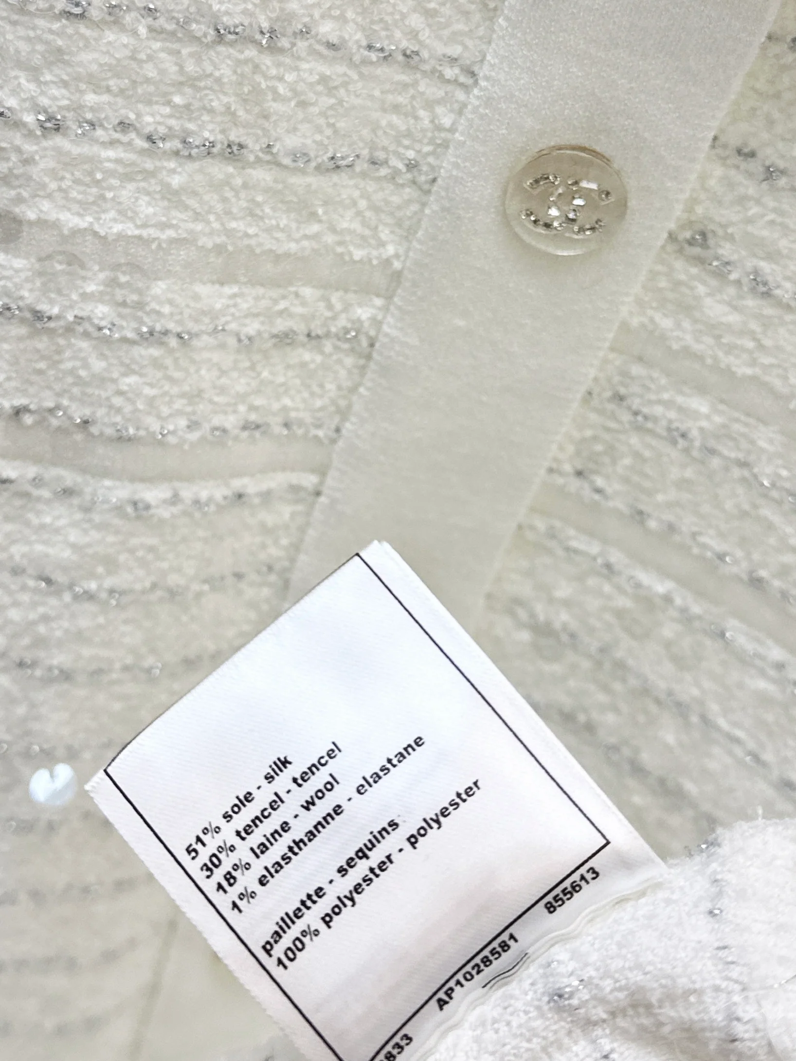 Chan 26ss sequin knitted dress