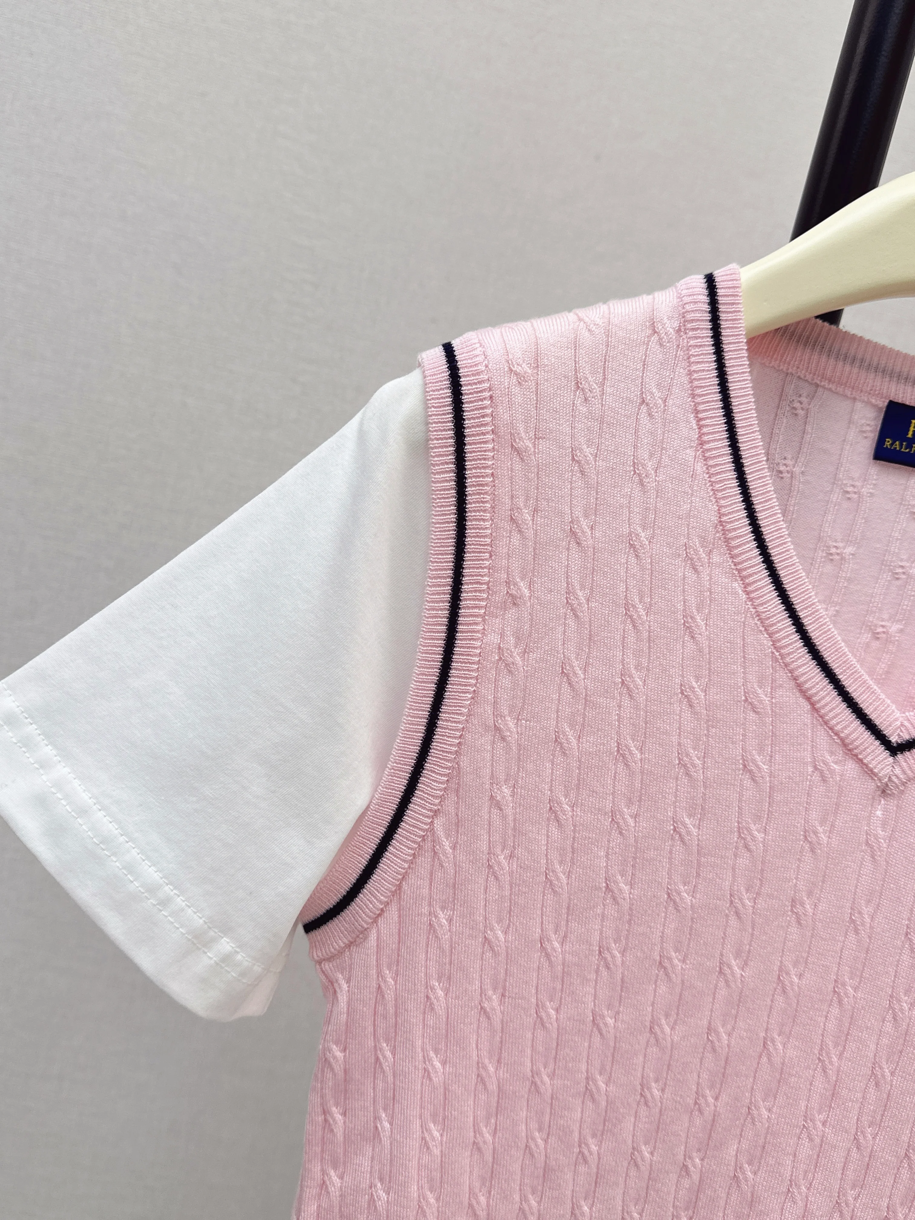 Ralp 26ss 2in1 knitted vest t-shirts