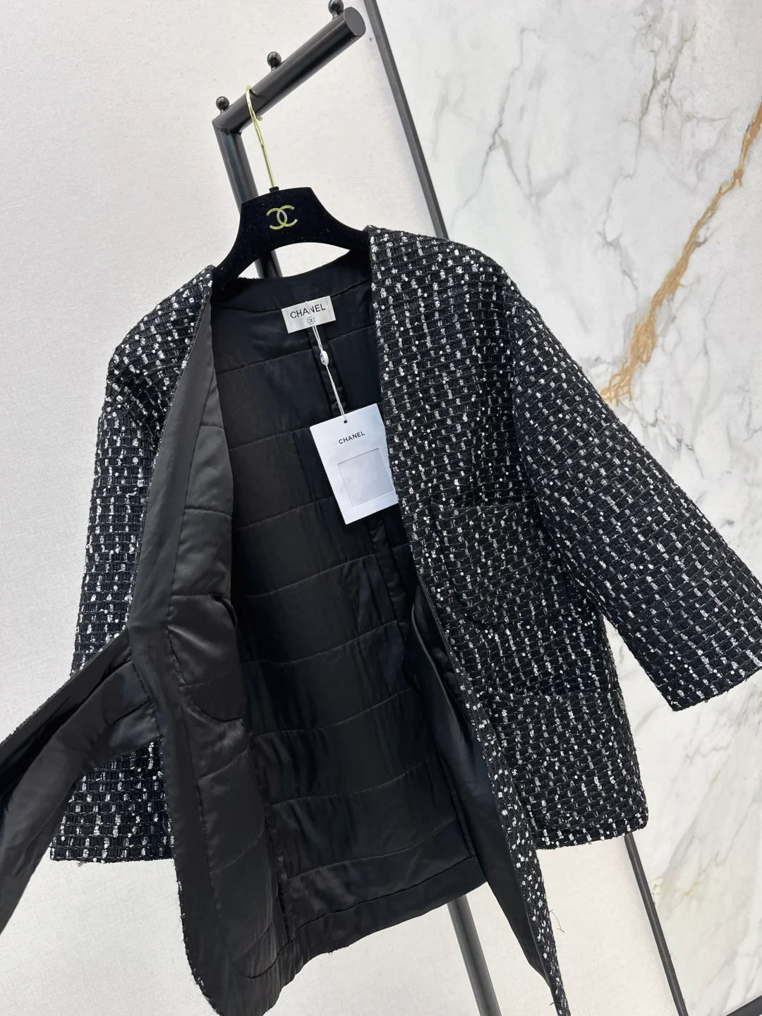Chan 25fw sequins woven jacket