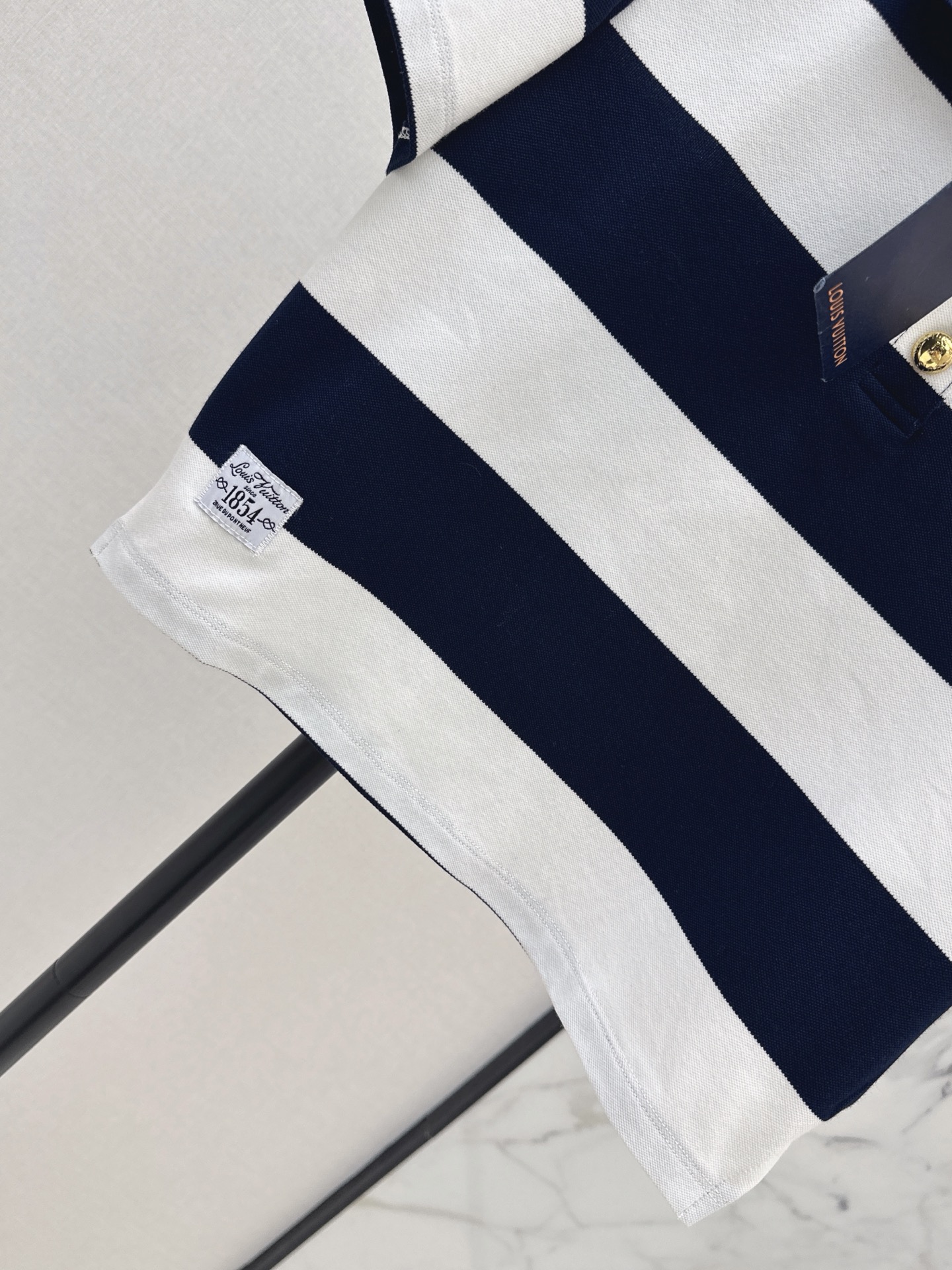 Loui 26ss stripe polo shirt