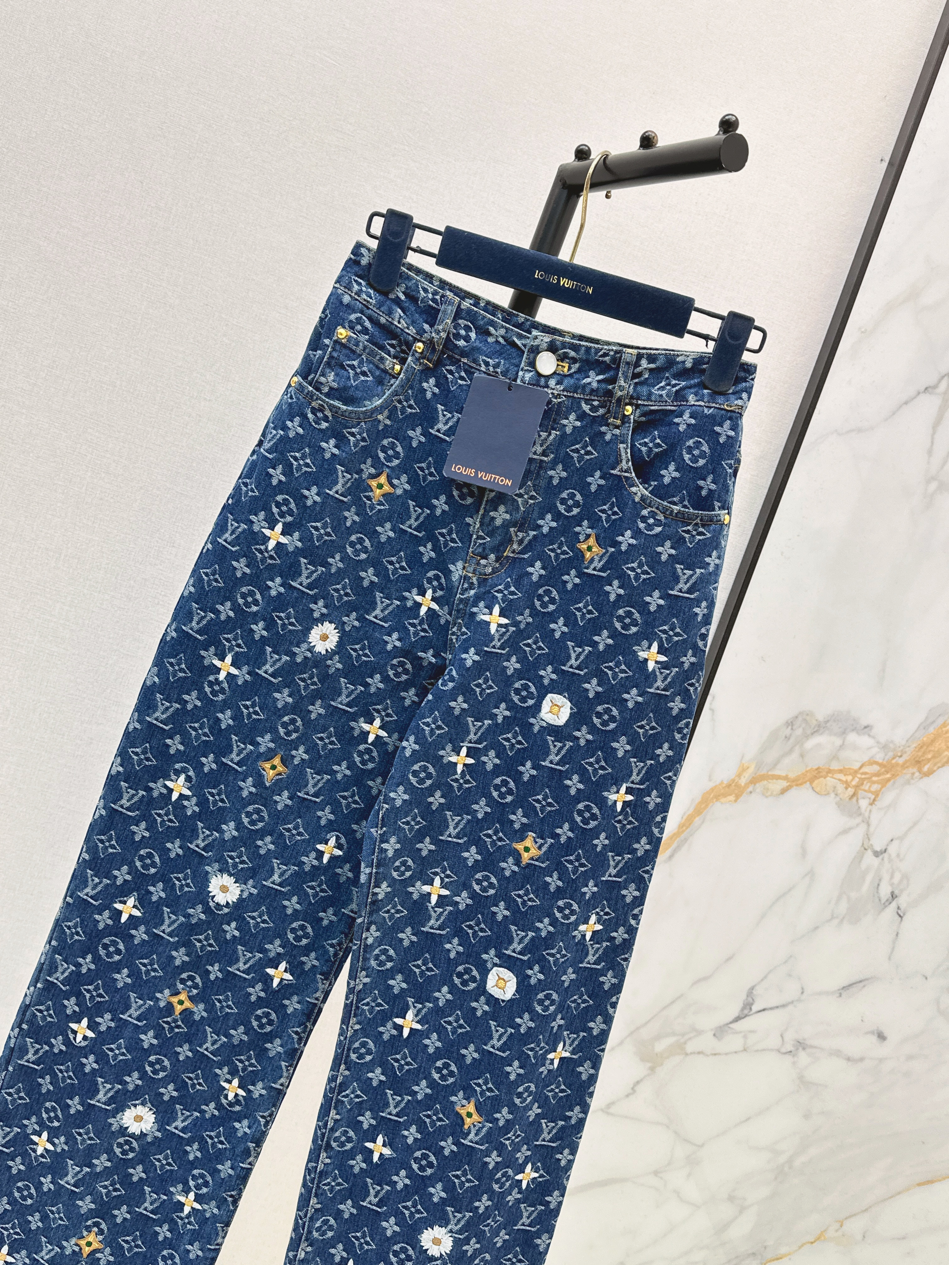 Loui 26ss embroidery jeans