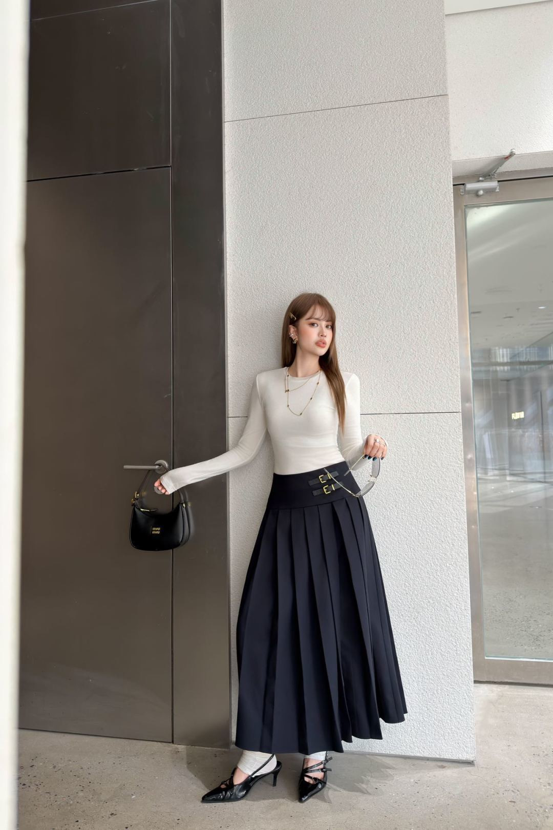 Miu 26ss pleated skirts